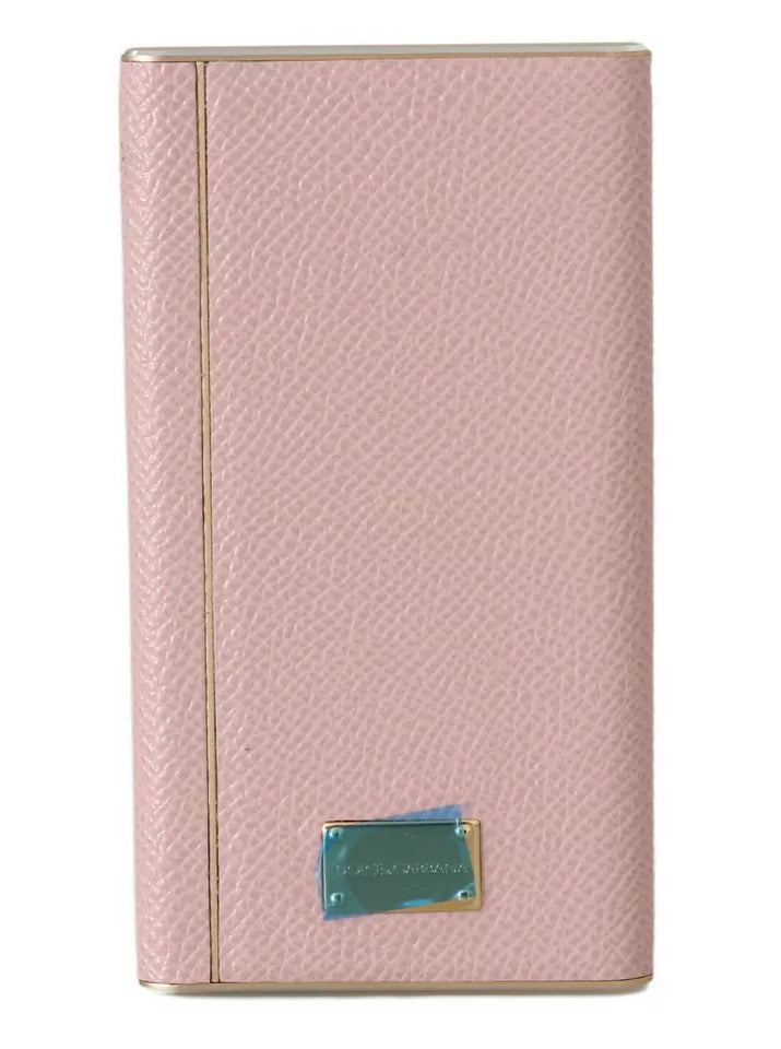Dolce & Gabbana Ladegerät USB Rosa Leder #DGFAMILY Power Bank