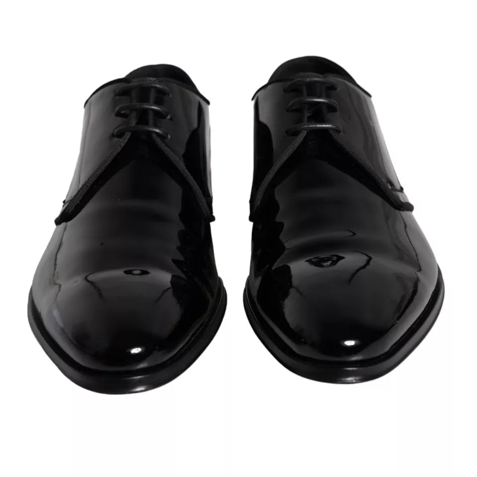 Dolce & Gabbana – Derby-Schuhe für Herren aus schwarzem Kalbsleder