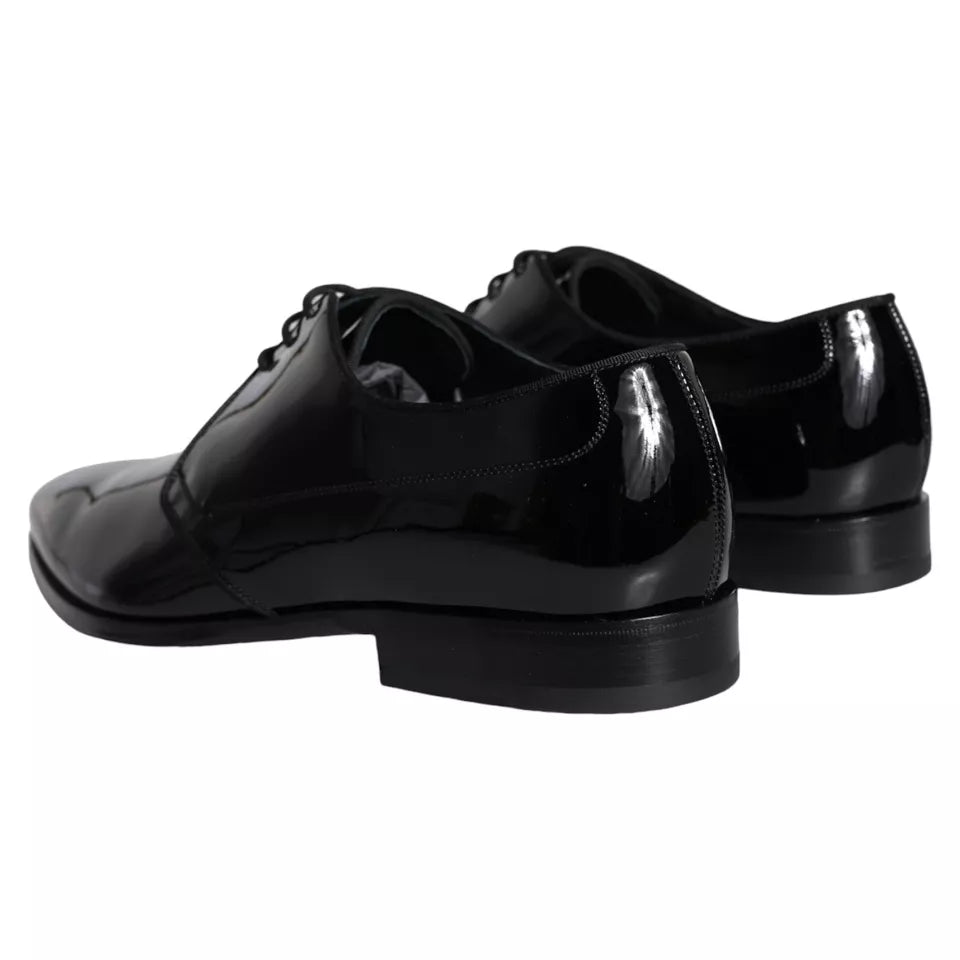 Dolce & Gabbana – Derby-Schuhe für Herren aus schwarzem Kalbsleder