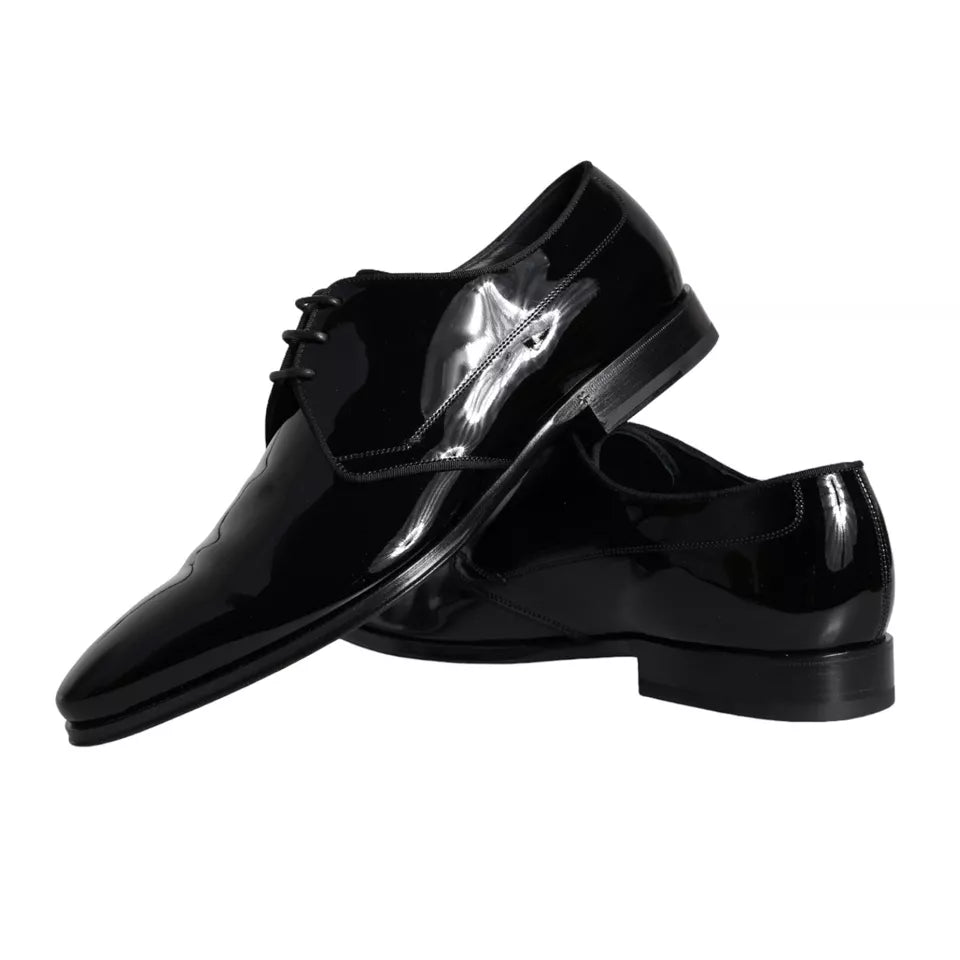Dolce & Gabbana – Derby-Schuhe für Herren aus schwarzem Kalbsleder