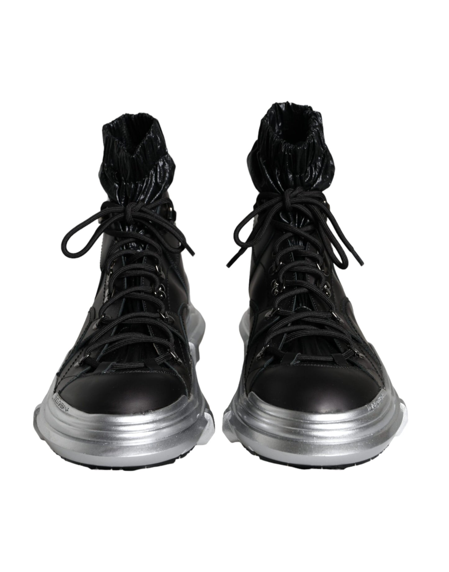 Dolce & Gabbana – Galileo – Hohe Sneakers aus schwarzem Nylon