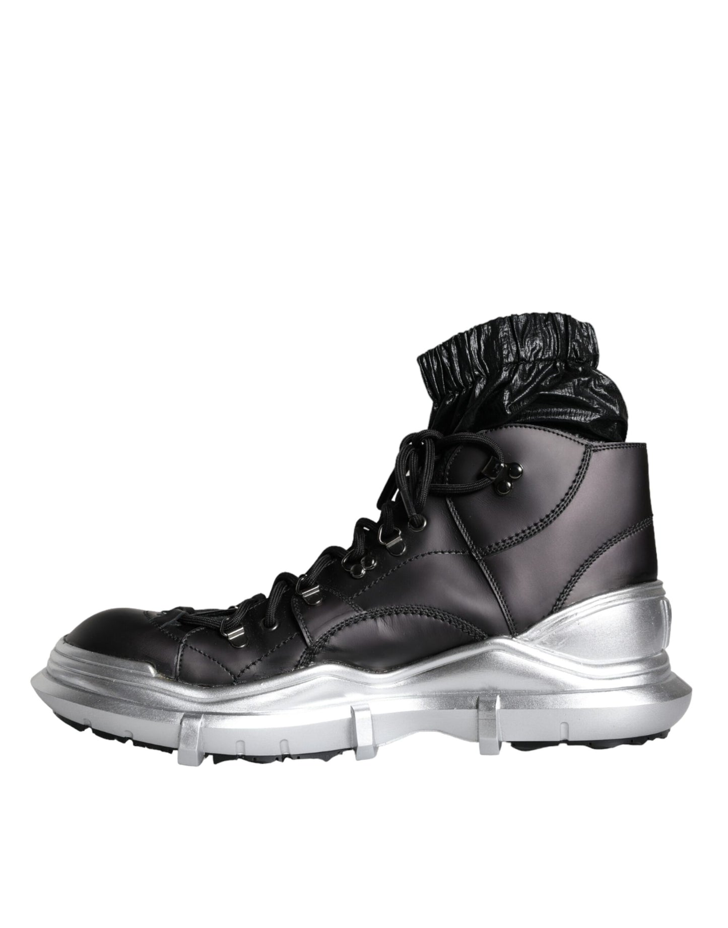 Dolce & Gabbana – Galileo – Hohe Sneakers aus schwarzem Nylon