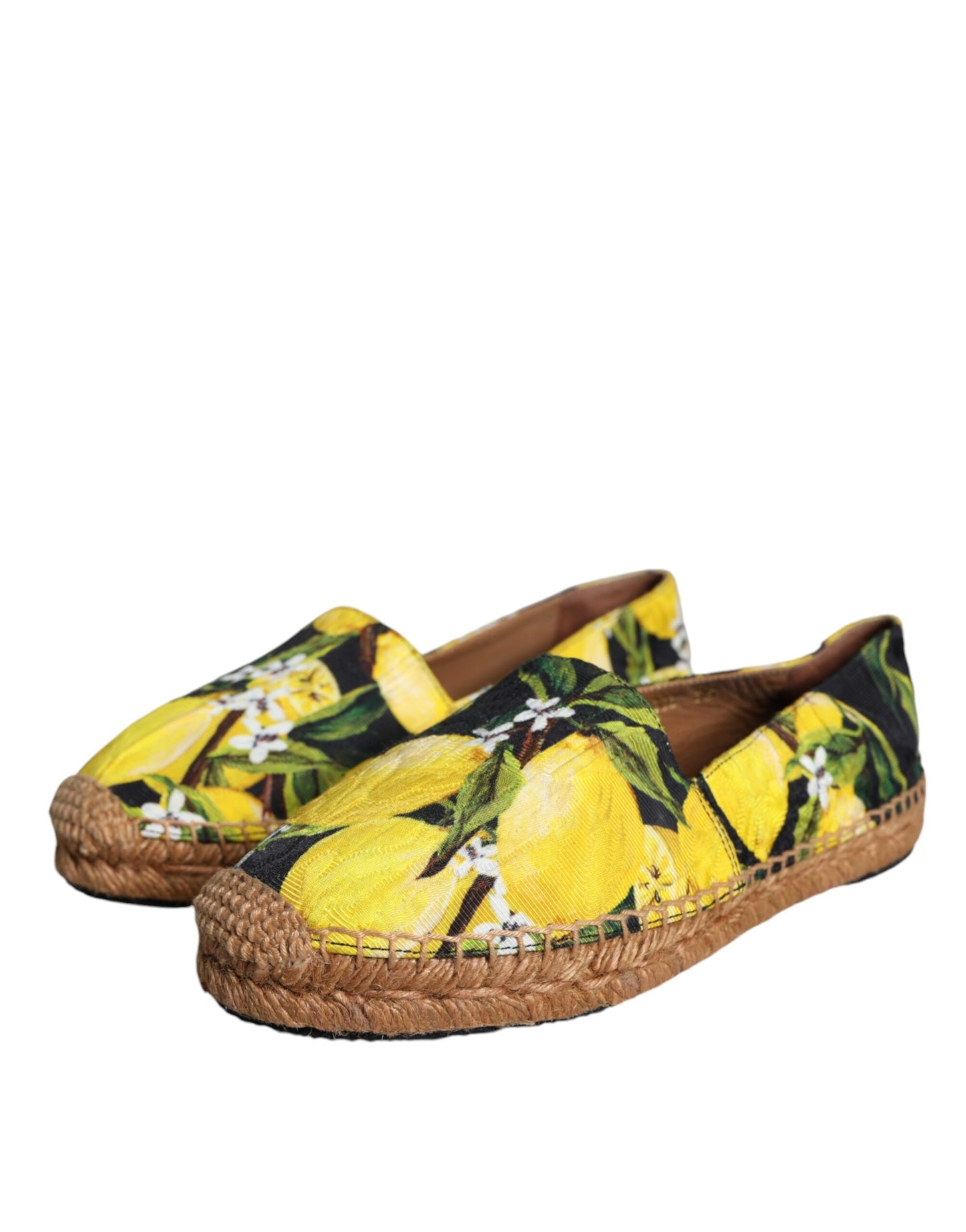 Dolce & Gabbana – Mehrfarbige Zitronen-Espadrilles zum Hineinschlüpfen
