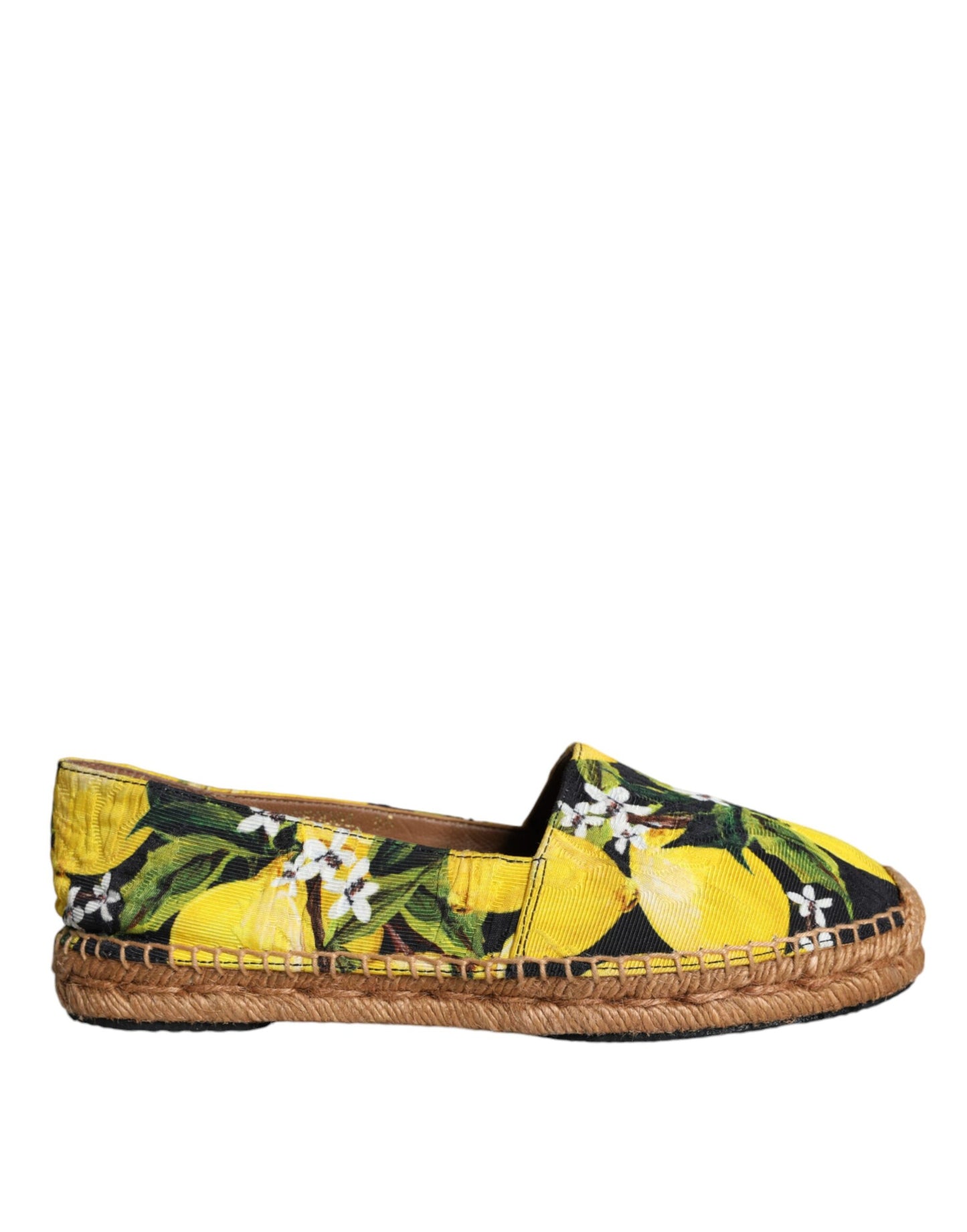Dolce & Gabbana – Mehrfarbige Zitronen-Espadrilles zum Hineinschlüpfen