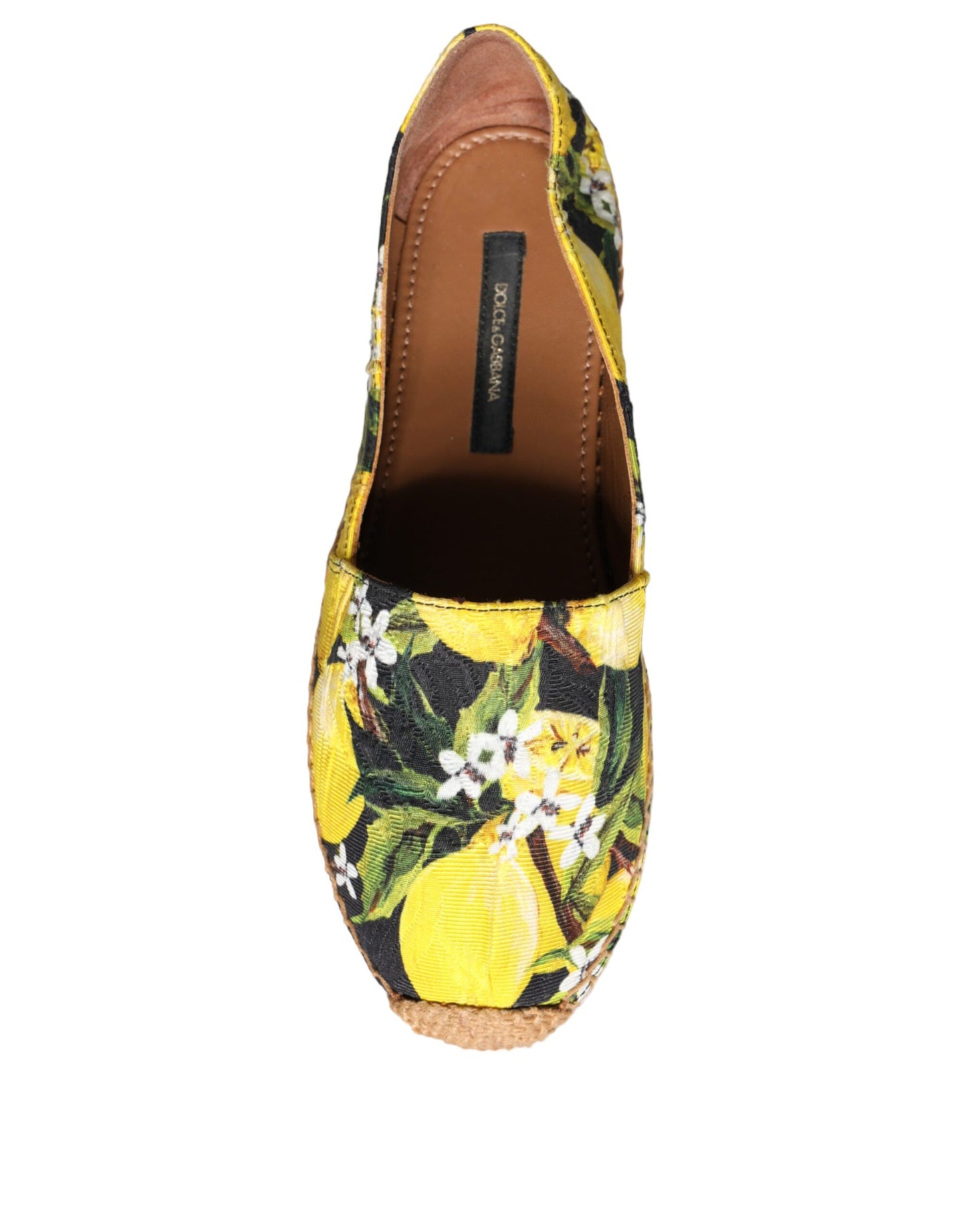 Dolce & Gabbana – Mehrfarbige Zitronen-Espadrilles zum Hineinschlüpfen