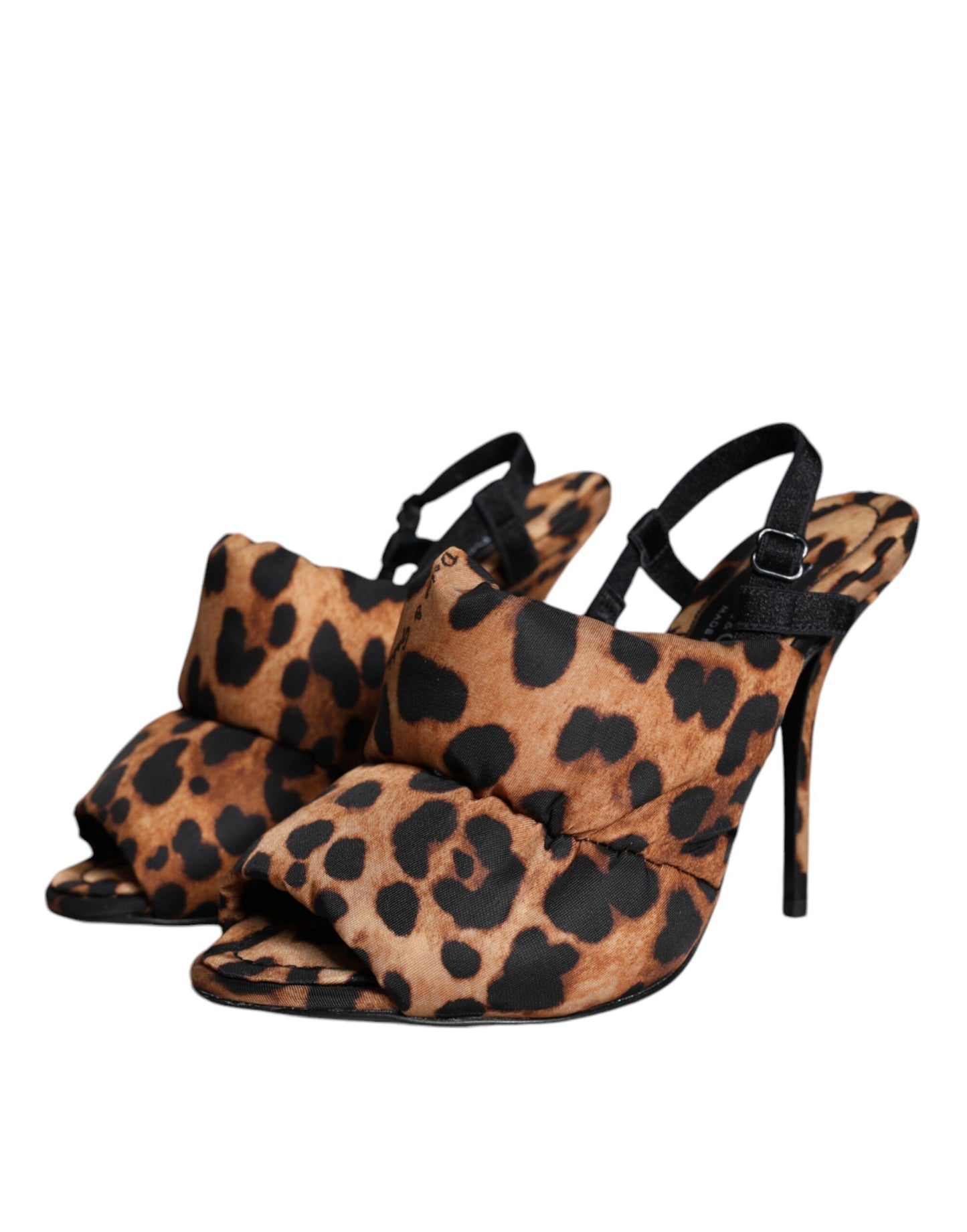 Dolce & Gabbana Braune Leoparden-Slingback-Sandalen Keira