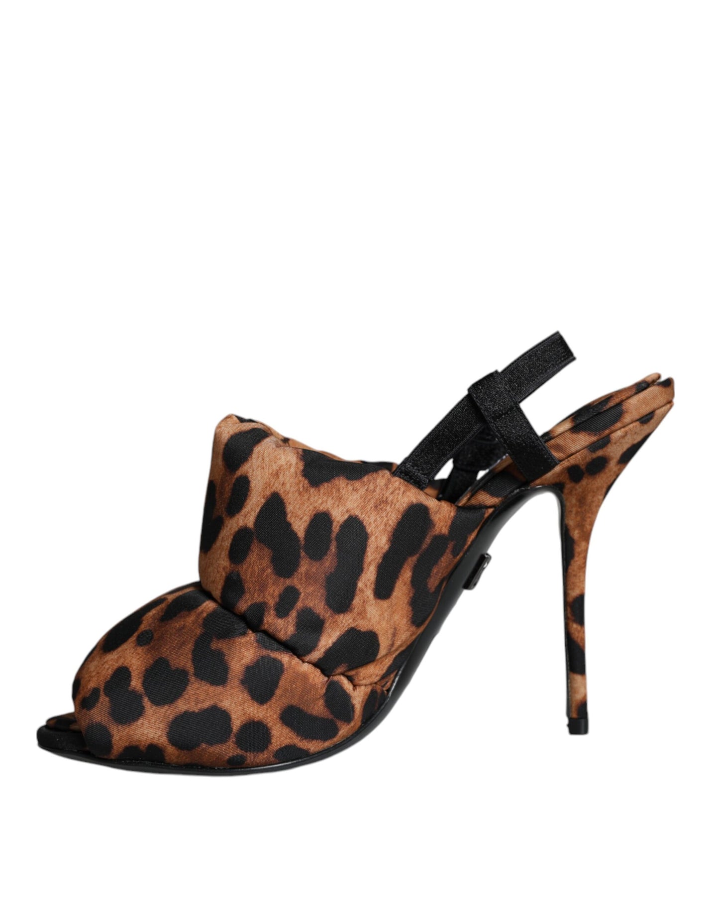 Dolce & Gabbana Braune Leoparden-Slingback-Sandalen Keira