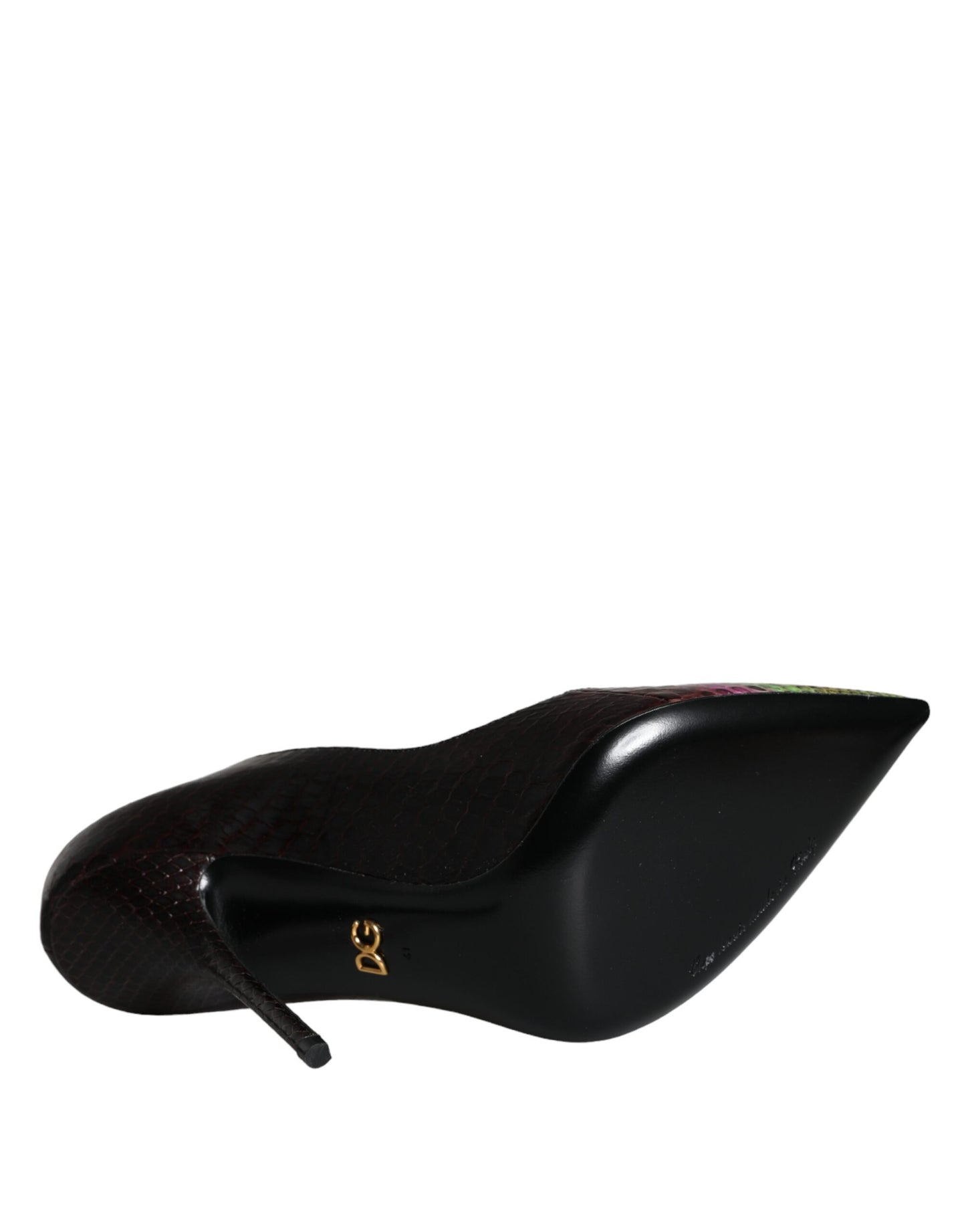 Dolce & Gabbana Multicolor Exotic Leather Heels Pumps Schuhe