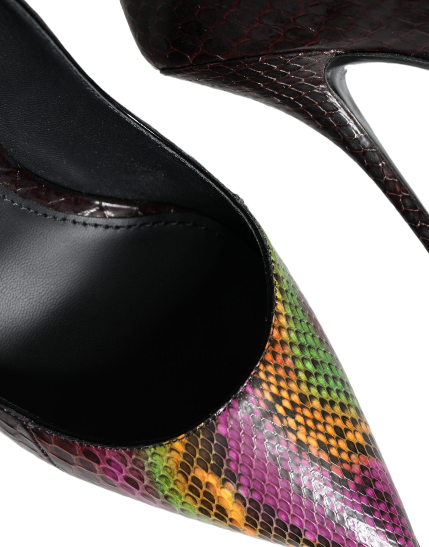 Dolce & Gabbana Multicolor Exotic Leather Heels Pumps Schuhe