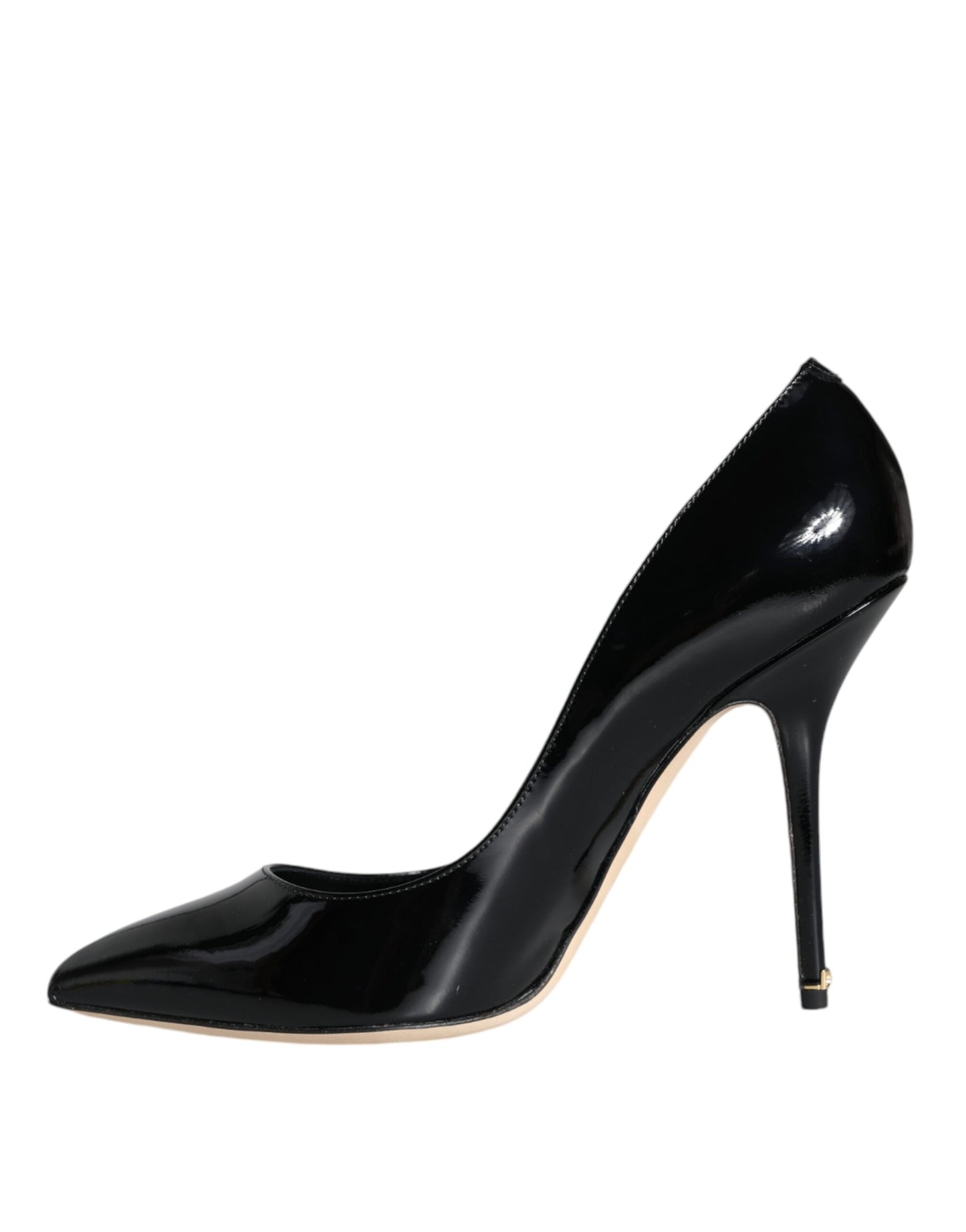 Dolce & Gabbana Bellucci Pumps aus schwarzem Lackleder mit Absatz