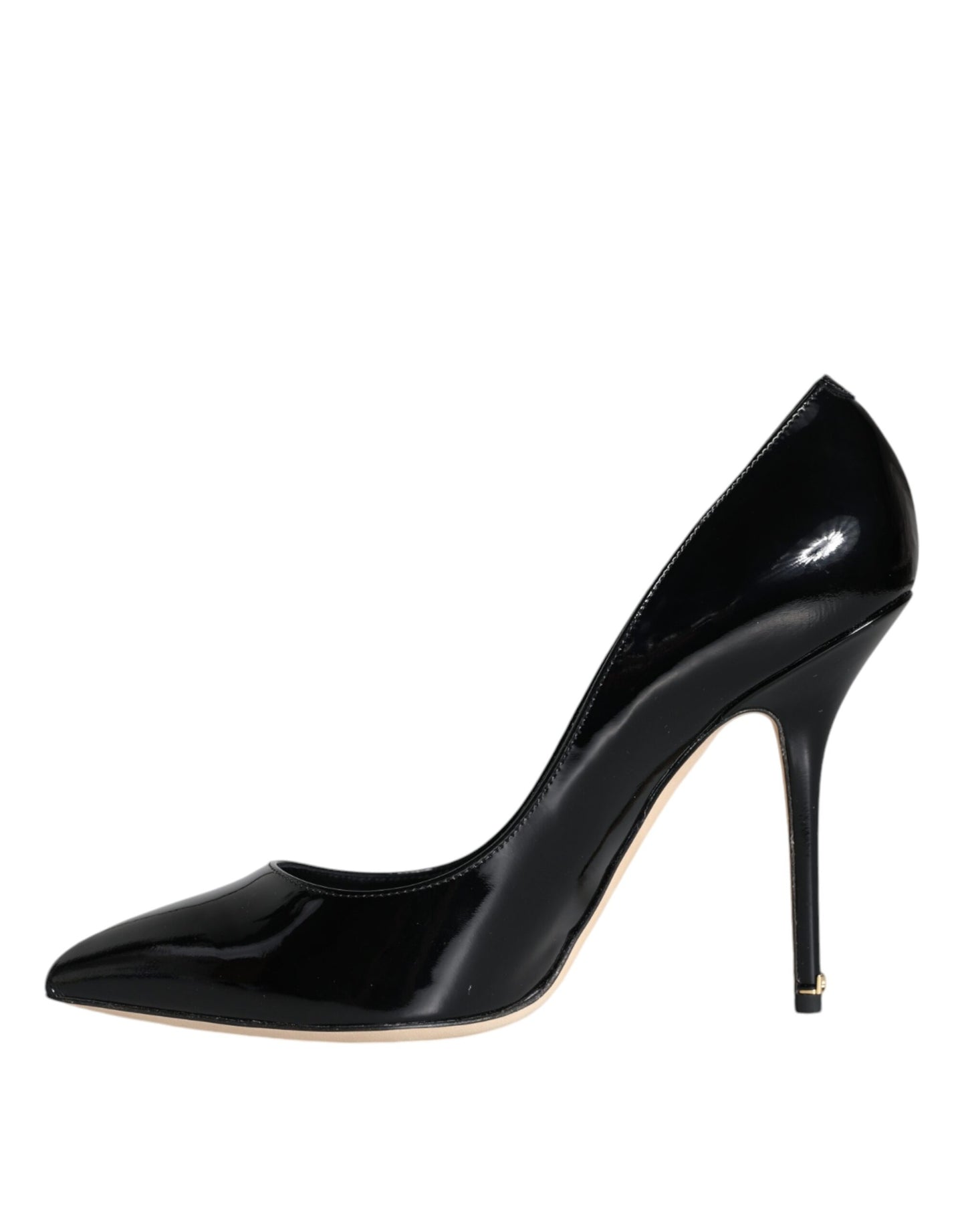 Dolce & Gabbana Bellucci Pumps aus schwarzem Lackleder mit Absatz