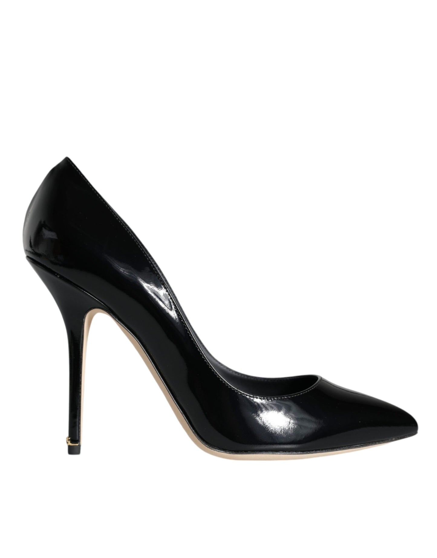 Dolce & Gabbana Bellucci Pumps aus schwarzem Lackleder mit Absatz