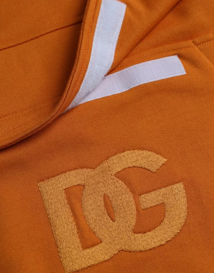 Dolce & Gabbana Orange Kapuzenpullover Sweatshirt Pullover