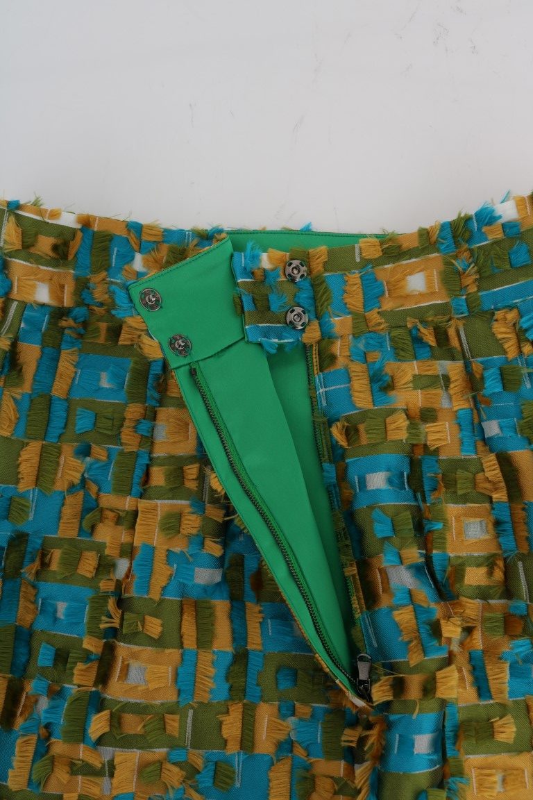 Dolce & Gabbana – Gerader Bleistiftrock aus mehrfarbigem Jacquard