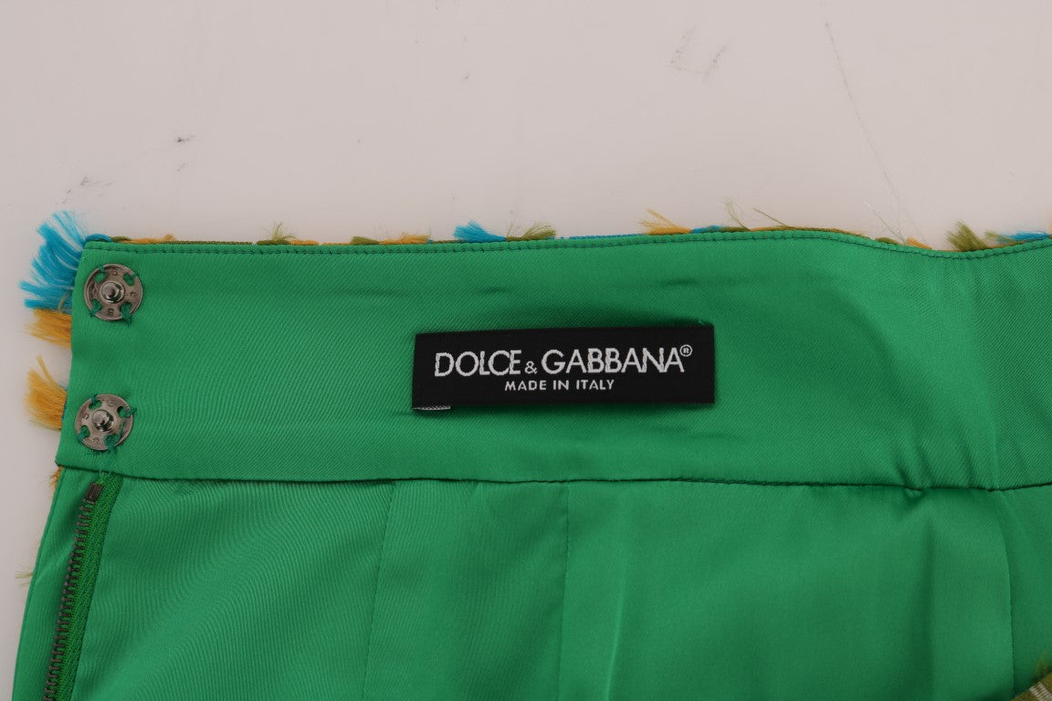 Dolce & Gabbana – Gerader Bleistiftrock aus mehrfarbigem Jacquard