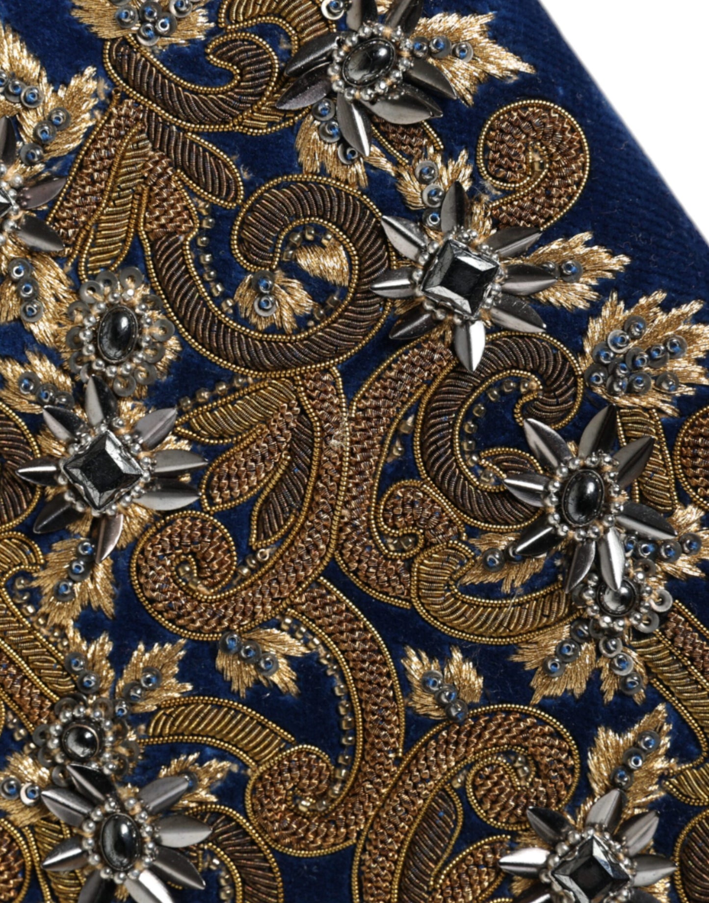 Dolce & Gabbana Blauer Samt Goldrahmen Clutch Abend Party Handtasche Tasche