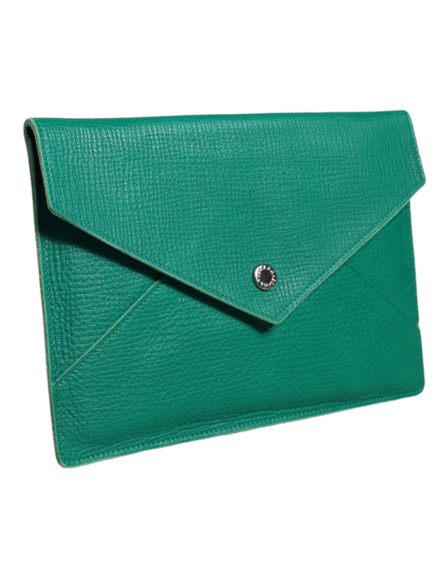 Dolce & Gabbana Grüne Lederhandtasche Clutch Mini Geldbörse Beutel Tablet-Etui