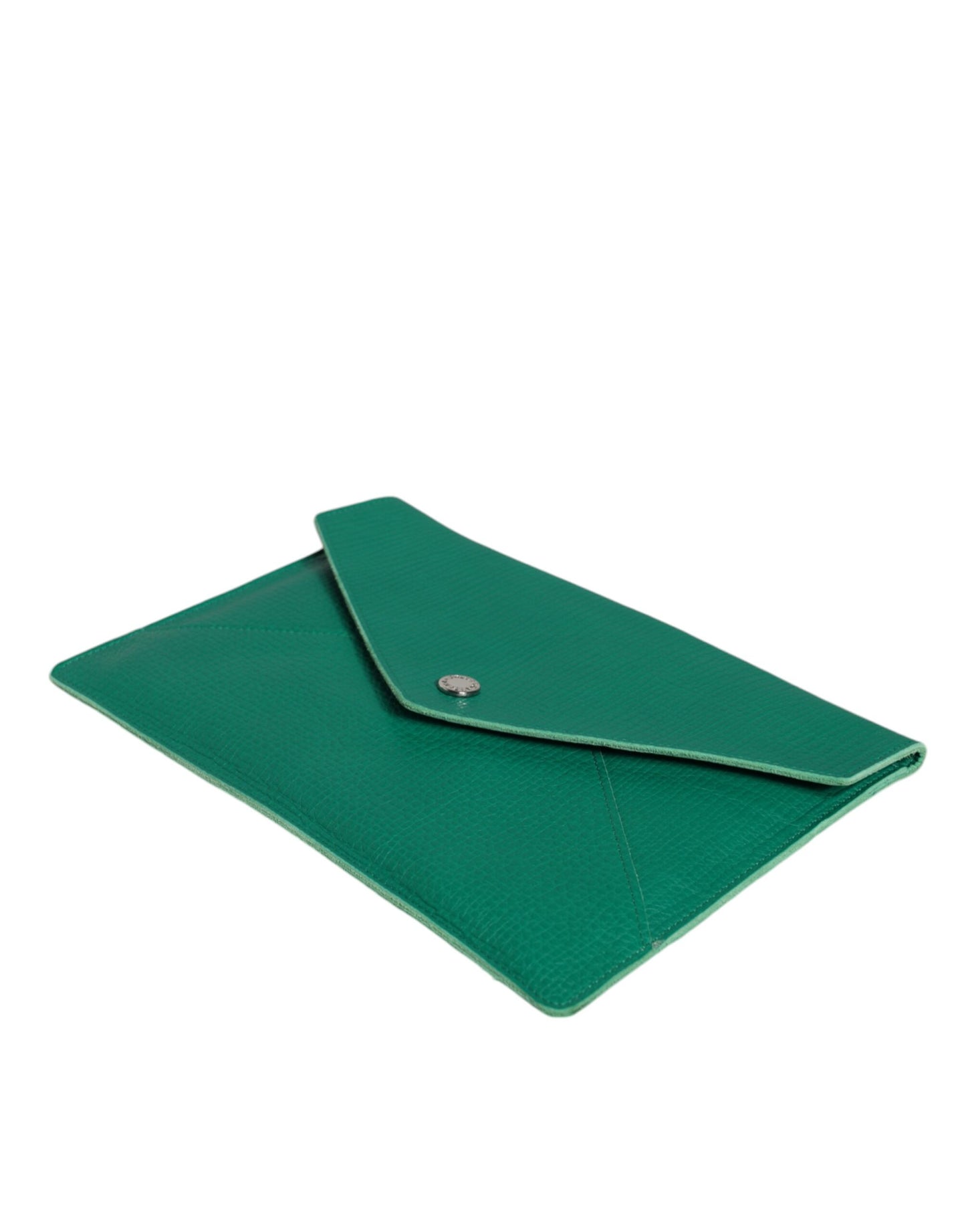 Dolce & Gabbana Grüne Lederhandtasche Clutch Mini Geldbörse Beutel Tablet-Etui