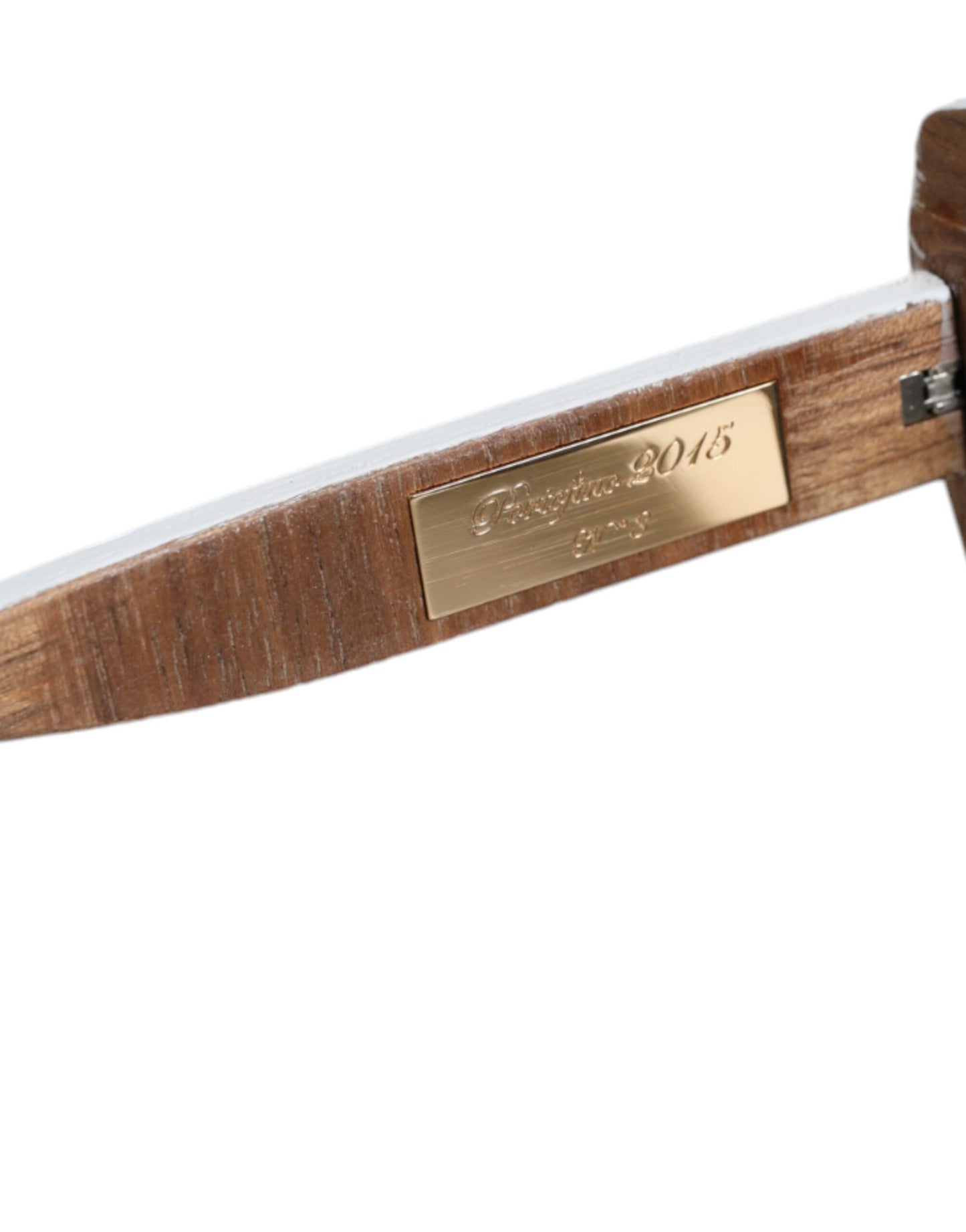 Dolce & Gabbana Sonnenbrille mit mehrfarbigem Holz- und Kristallrahmen aus Messing und handbemaltem Blumenmuster