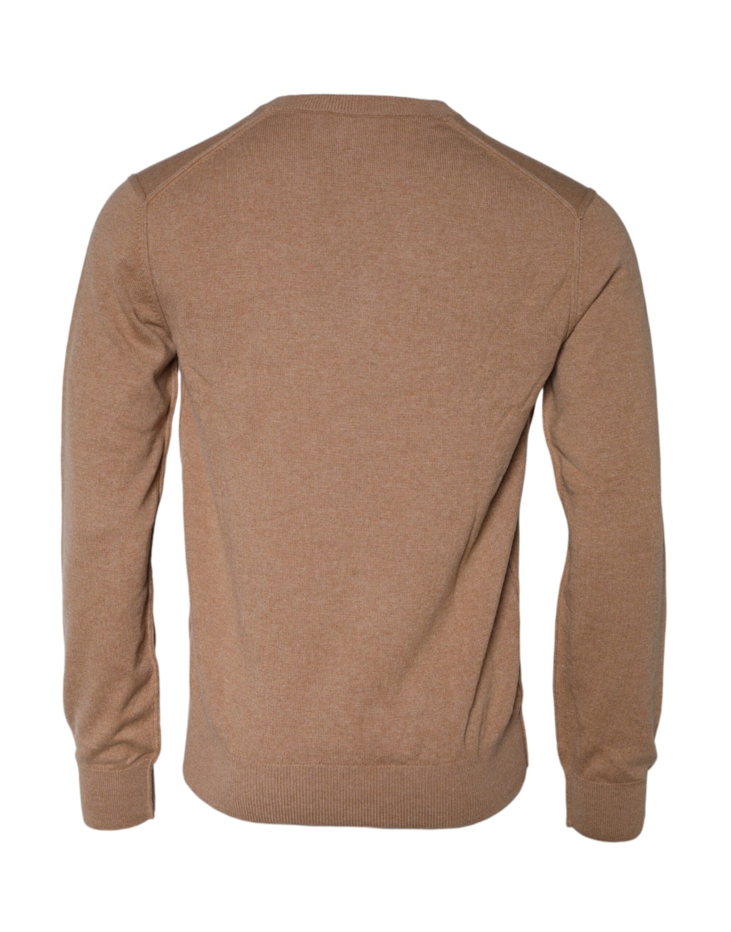 Dolce & Gabbana – Pullover aus Kaschmirstrick mit V-Ausschnitt in Braun