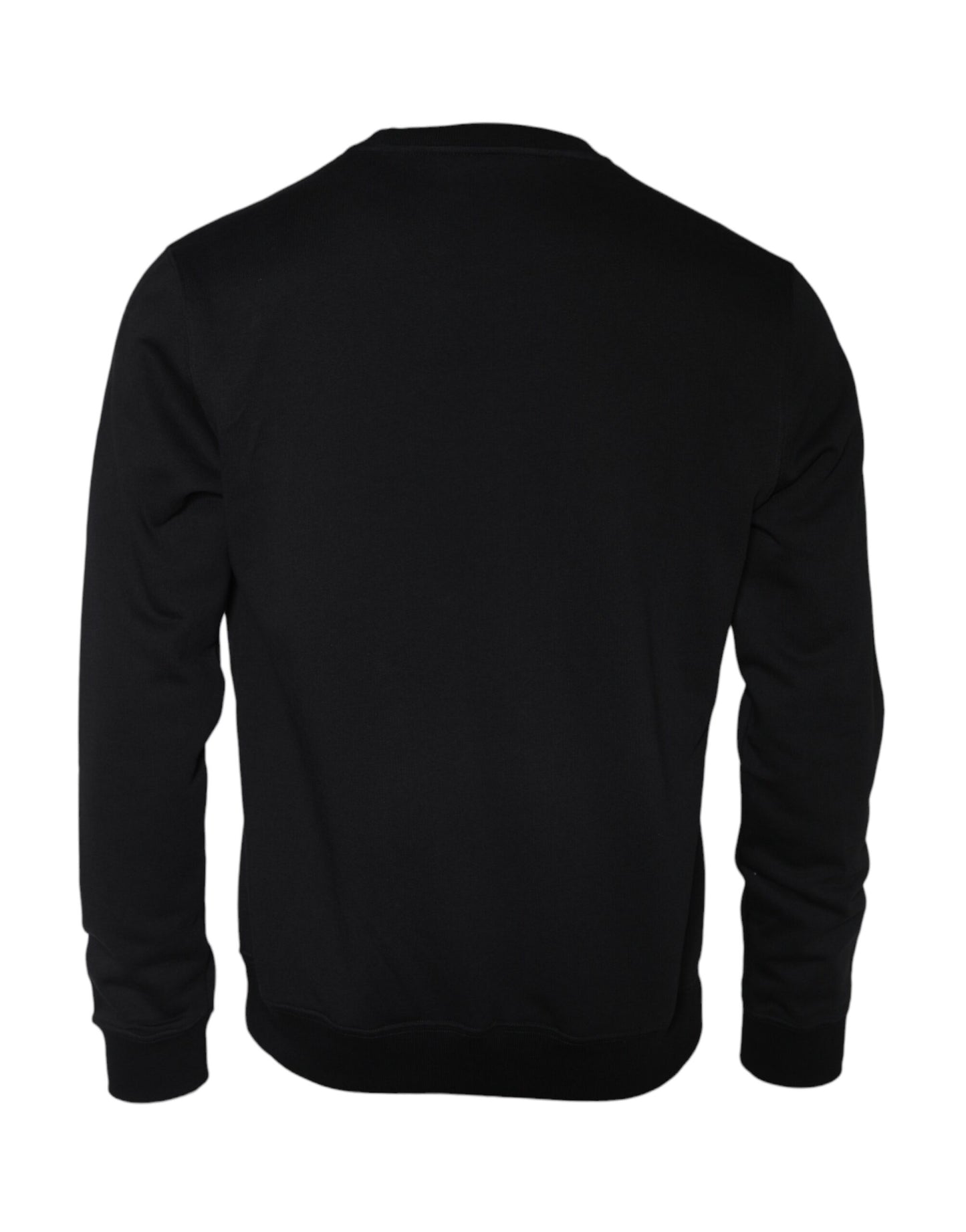 Versace – Schwarzes Sweatshirt mit Rundhalsausschnitt aus Fleece-Baumwolle mit Medusa-Motiv