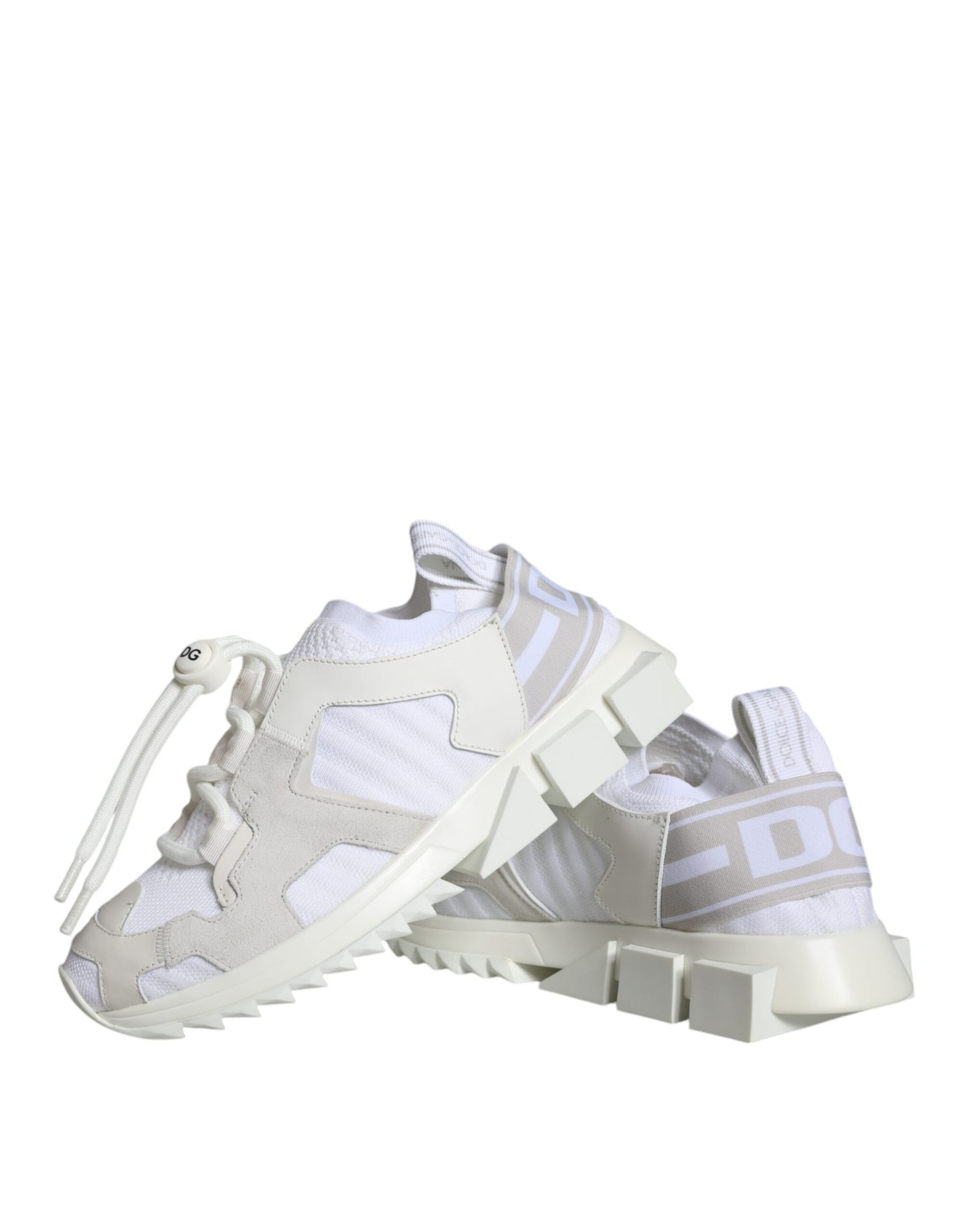 Dolce & Gabbana Sorrento Trekking-Sneakers aus weißem Mesh