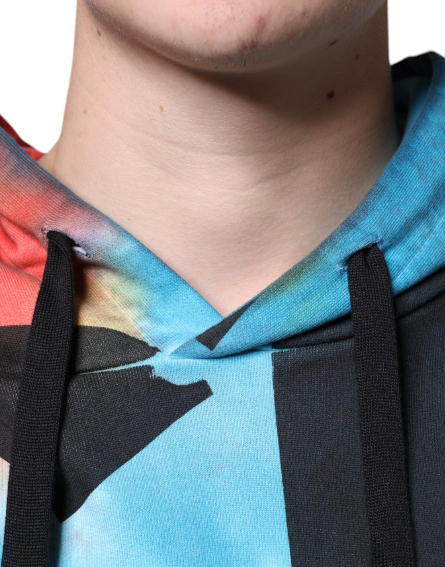 Dolce & Gabbana – Mehrfarbiger Kapuzenpullover mit Batikmuster