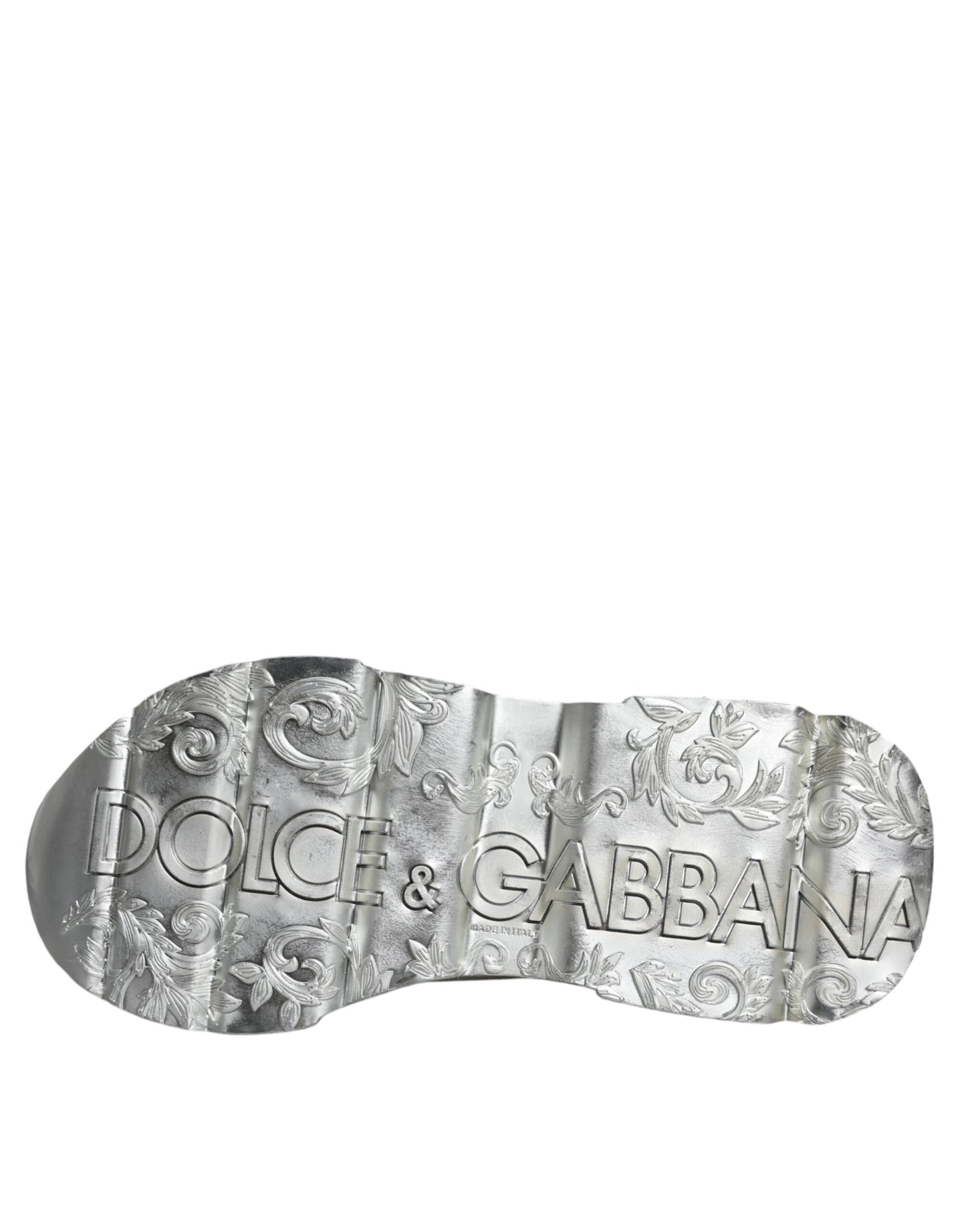 Dolce & Gabbana Weiß Silber Daymaster Low Top Sneakers Schuhe