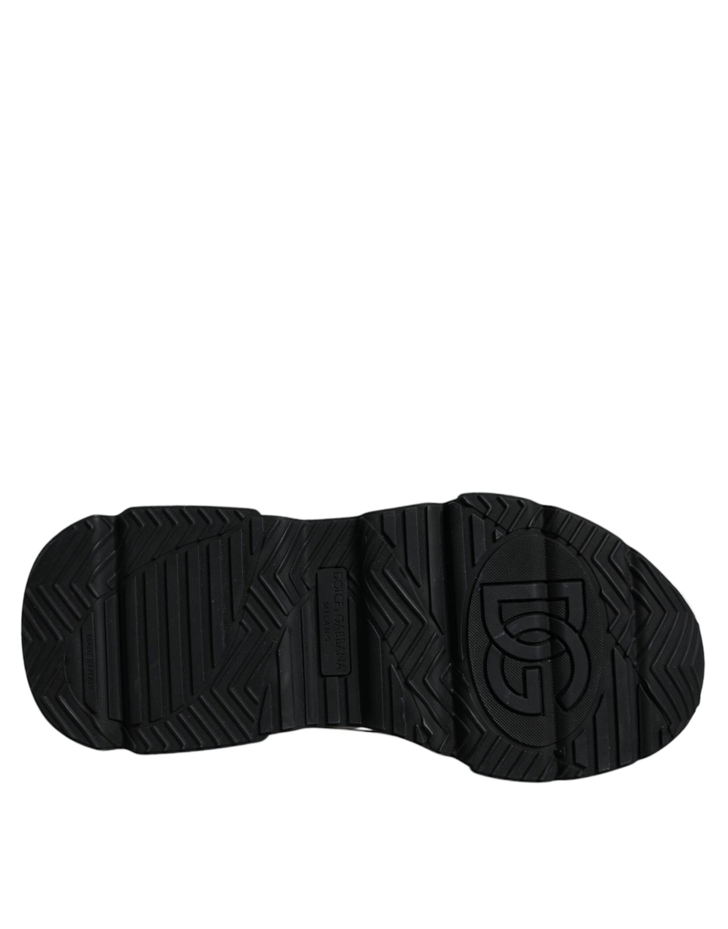 Dolce & Gabbana – Daymaster – Sneaker mit Logo-Plakette in Weiß und Schwarz