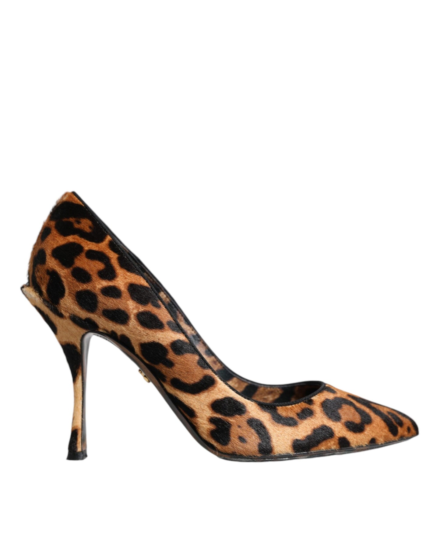 Dolce & Gabbana Braune Pumps mit Leopardenmuster aus Kalbshaar