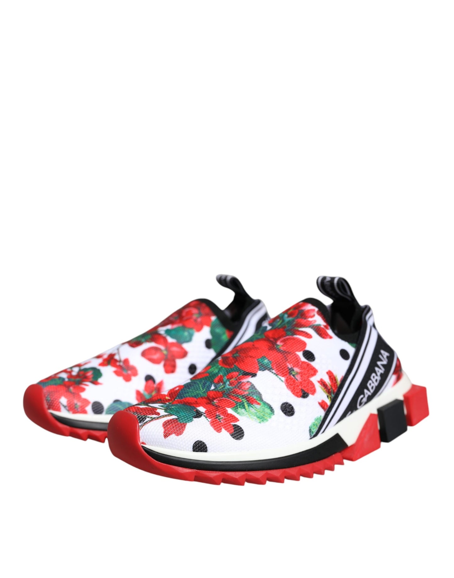 Dolce & Gabbana Mehrfarbige Geranien-Sorrento-Sneakers