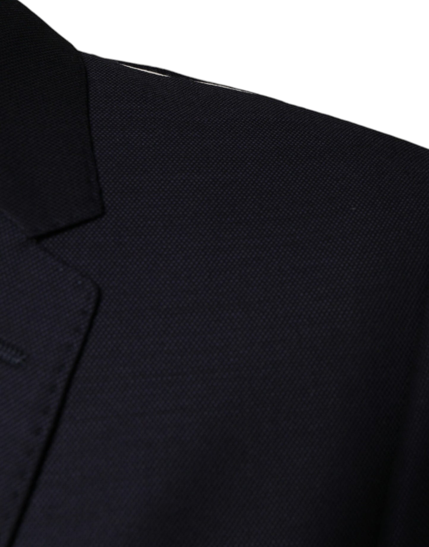 Dolce & Gabbana – Einreihiger Blazer aus dunkelblauer Wolle