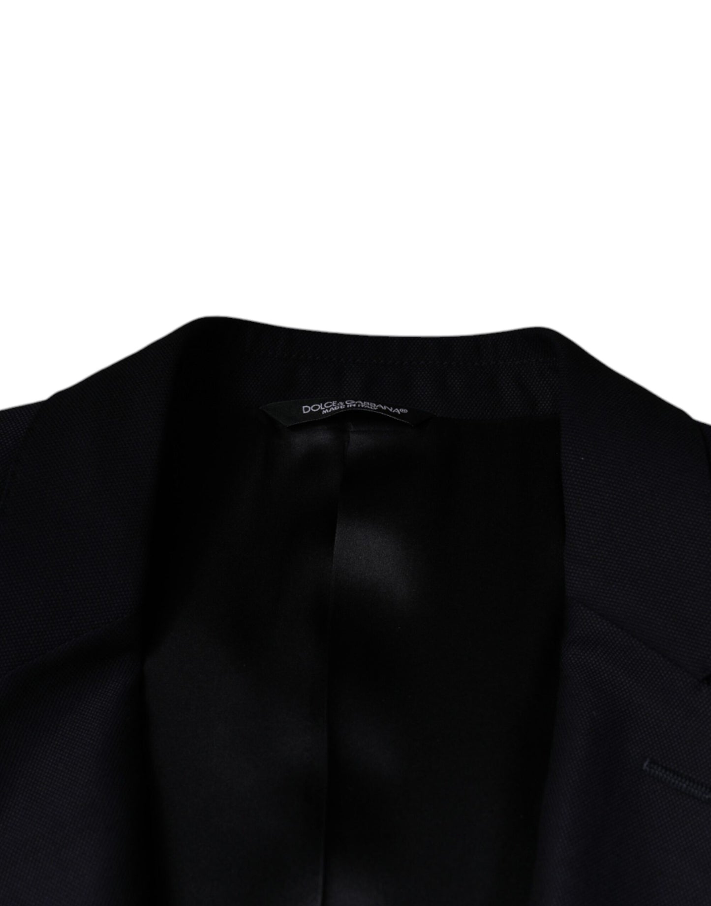 Dolce & Gabbana – Einreihiger Blazer aus dunkelblauer Wolle