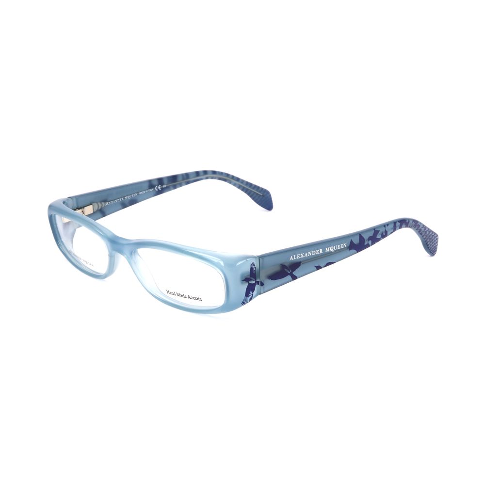 Alexander McQueen Blaue Acetatrahmen