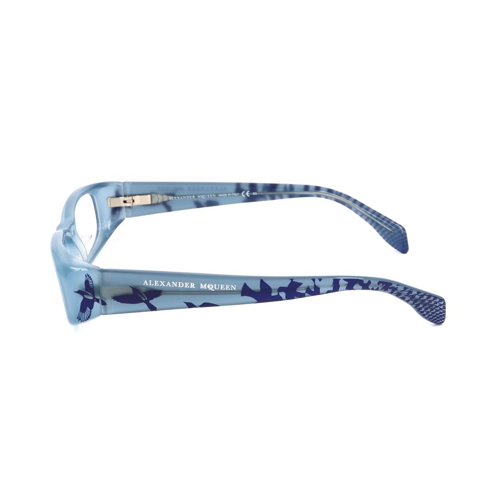Alexander McQueen Blaue Acetatrahmen