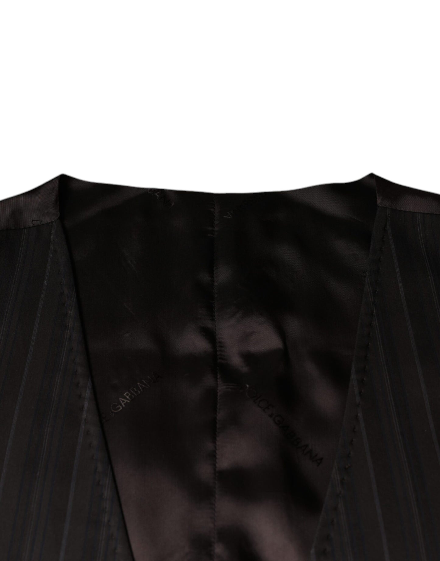 Dolce & Gabbana Schwarze Weste aus Baumwolle, formelle Weste
