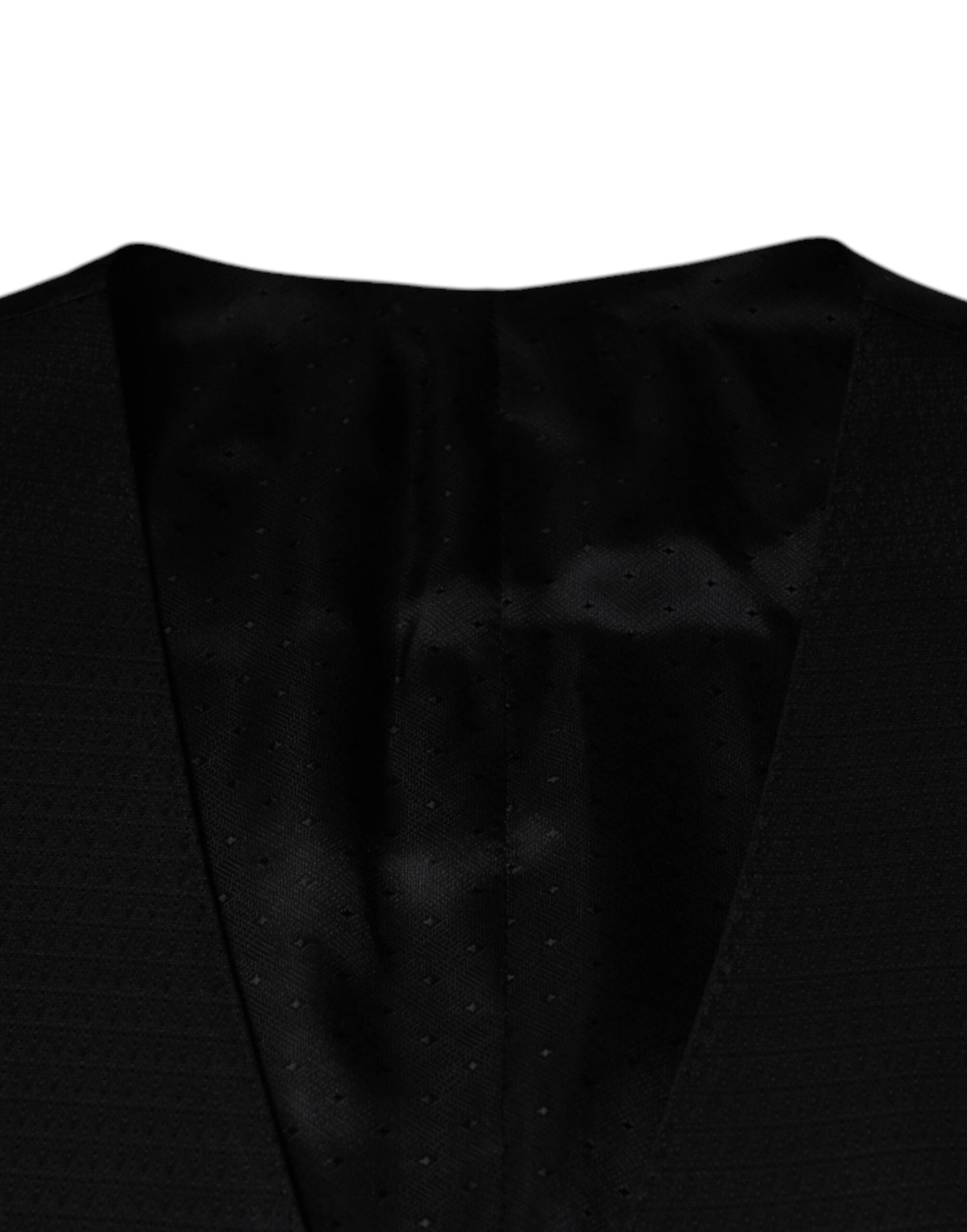 Dolce & Gabbana Schwarze Wollweste, formelle Weste