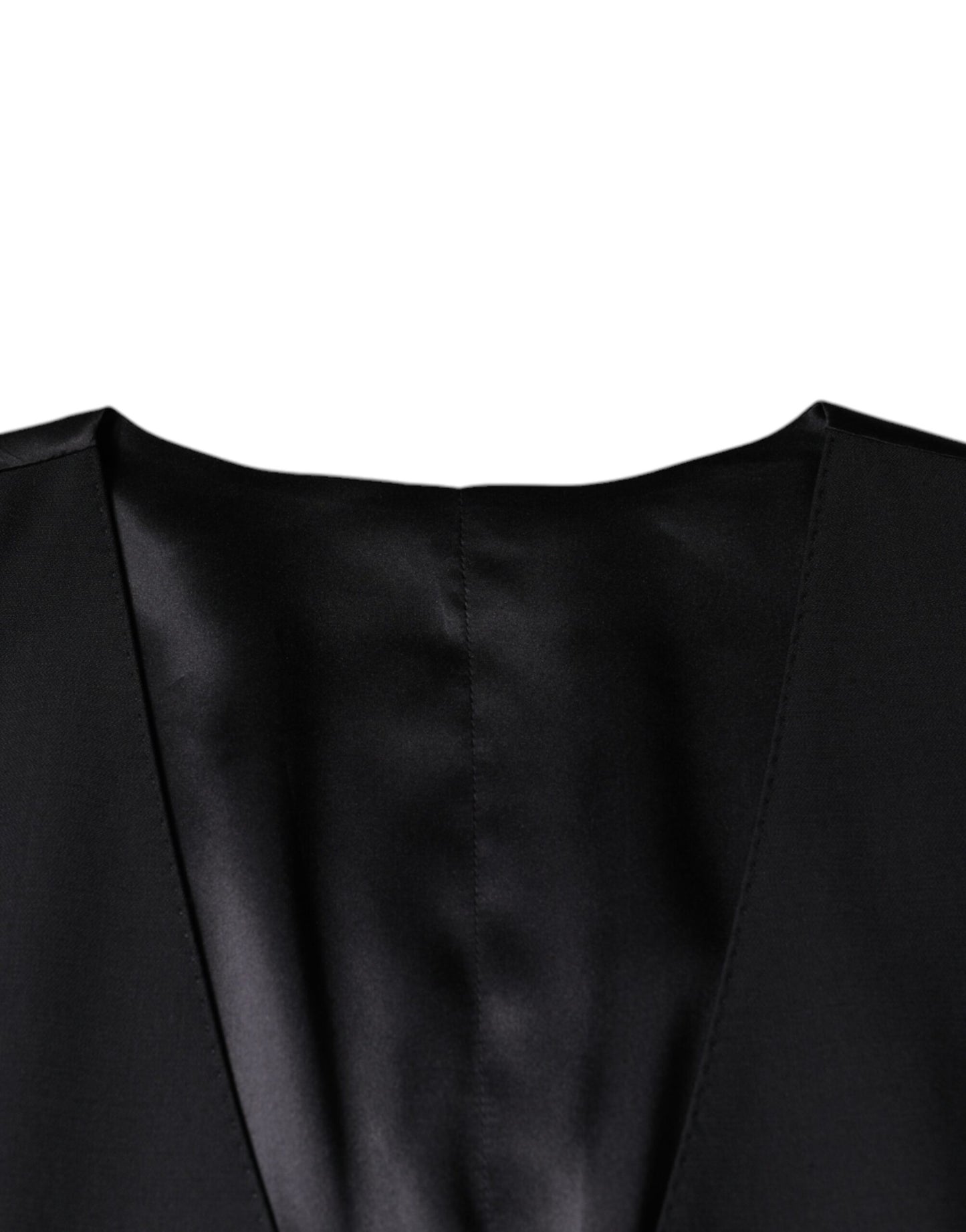 Dolce & Gabbana Schwarze Wollweste, formelle Weste