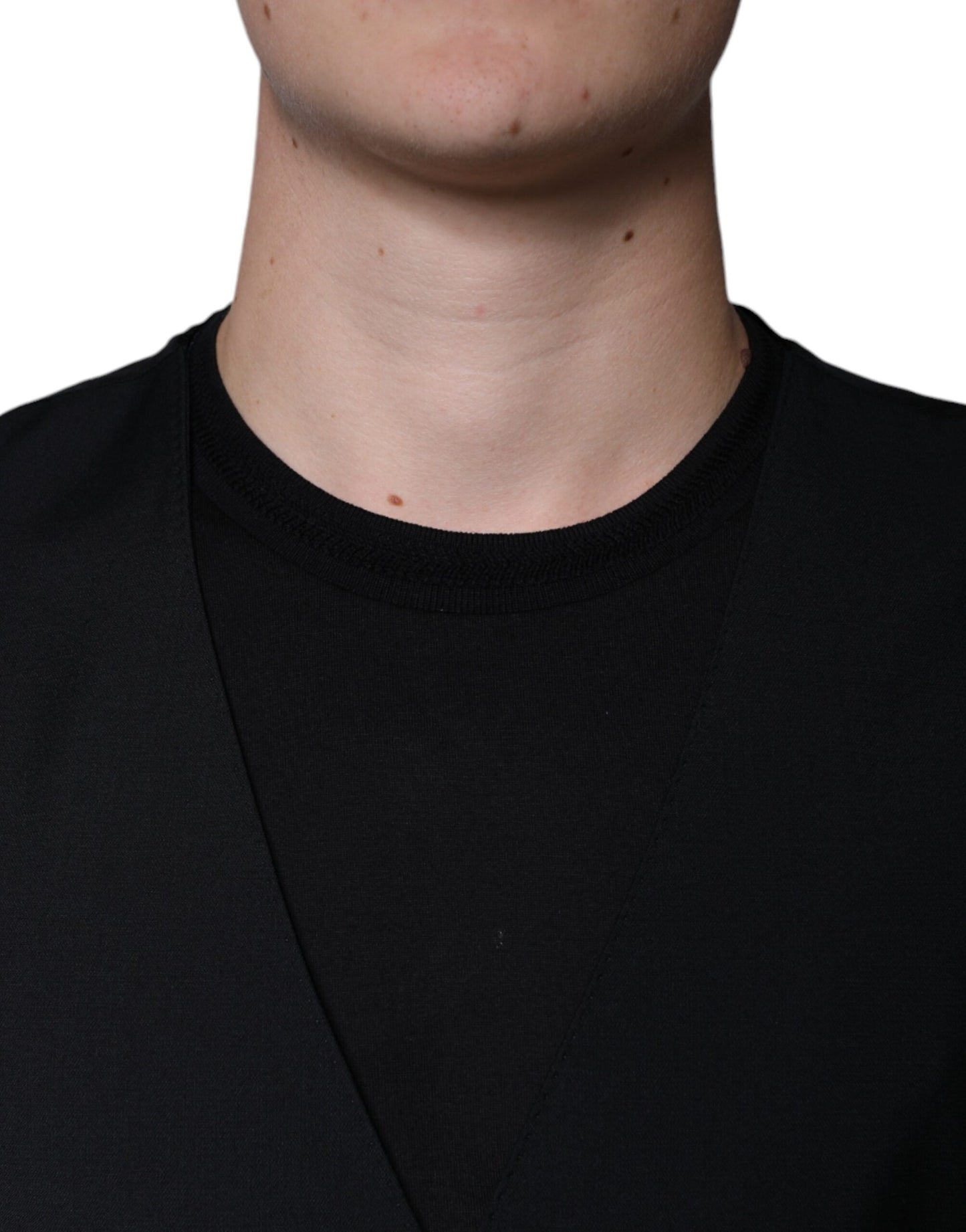 Dolce & Gabbana Schwarze Weste aus Wolle für formelle Anlässe für Herren