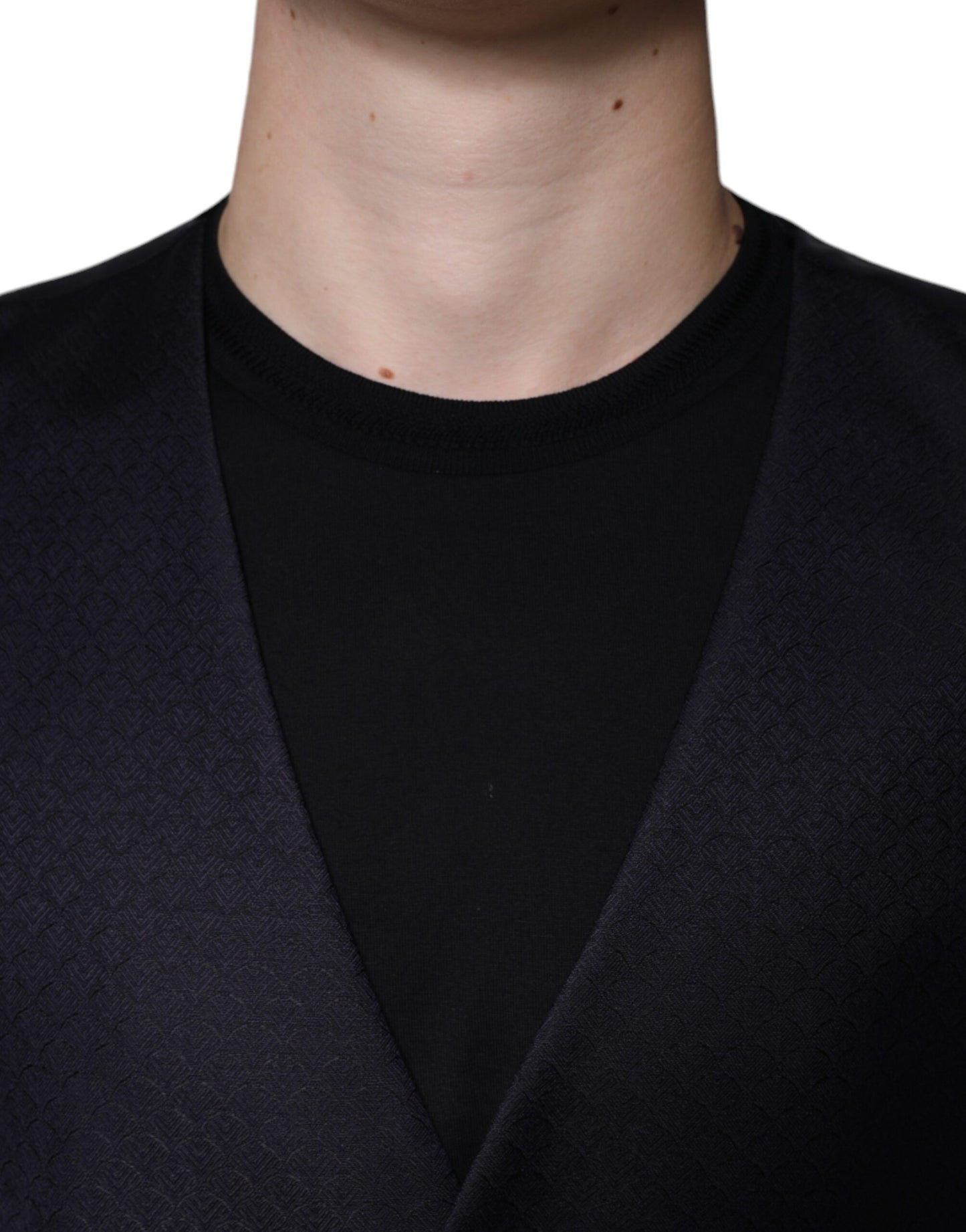 Dolce & Gabbana Schwarze Wollweste, formelle Weste