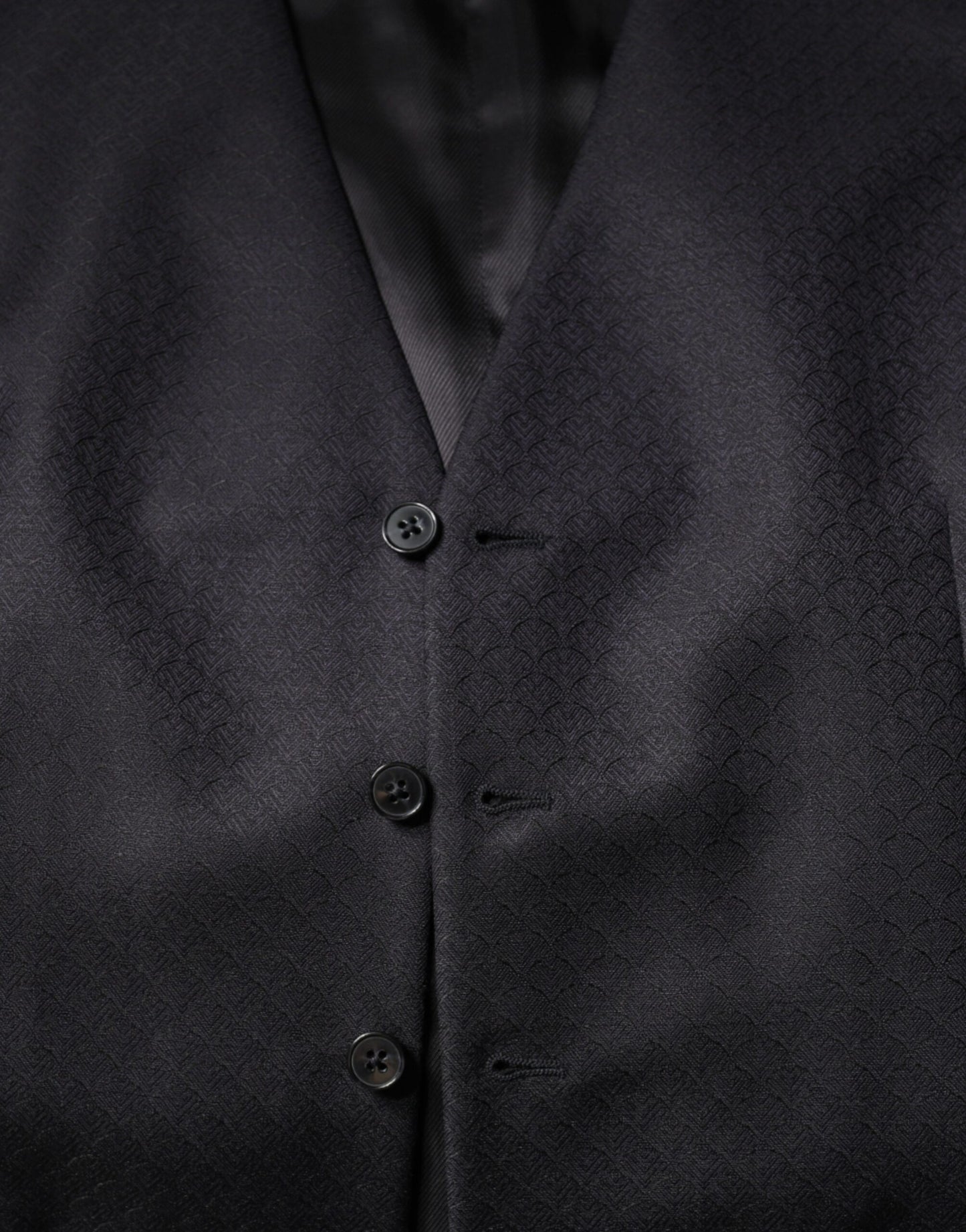 Dolce & Gabbana Schwarze Wollweste, formelle Weste