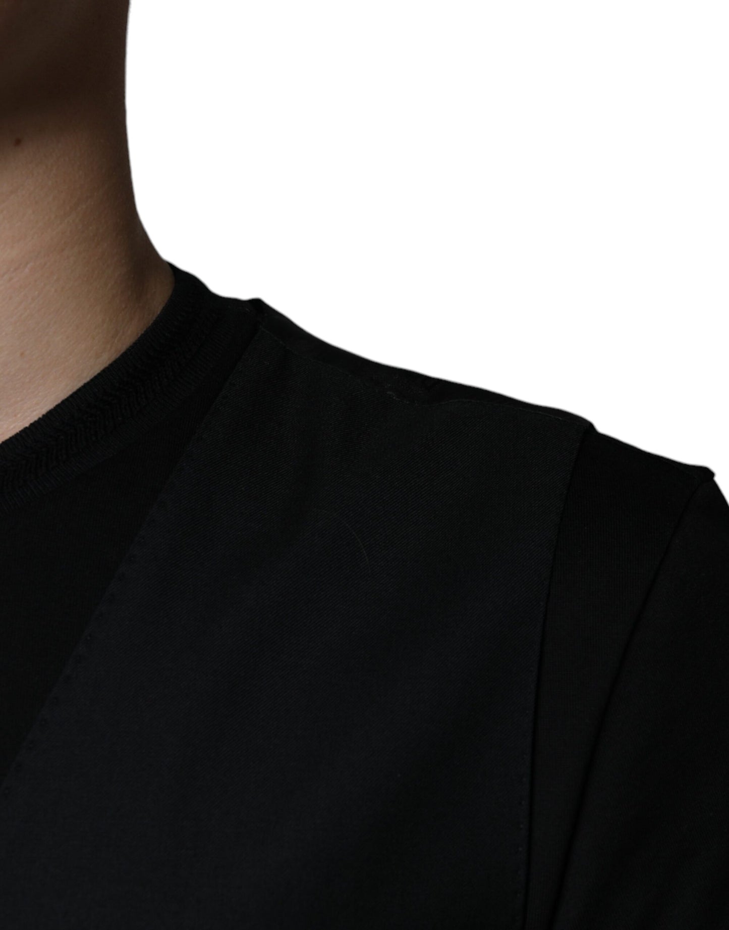 Dolce & Gabbana Schwarze Wollweste, formelle Weste