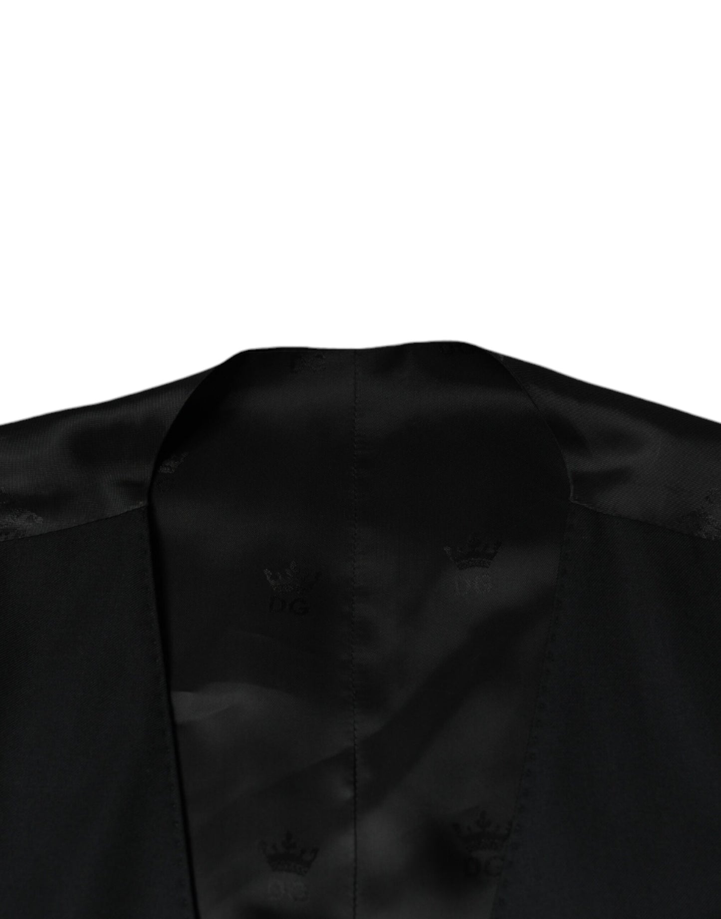 Dolce & Gabbana Schwarze Wollweste, formelle Weste