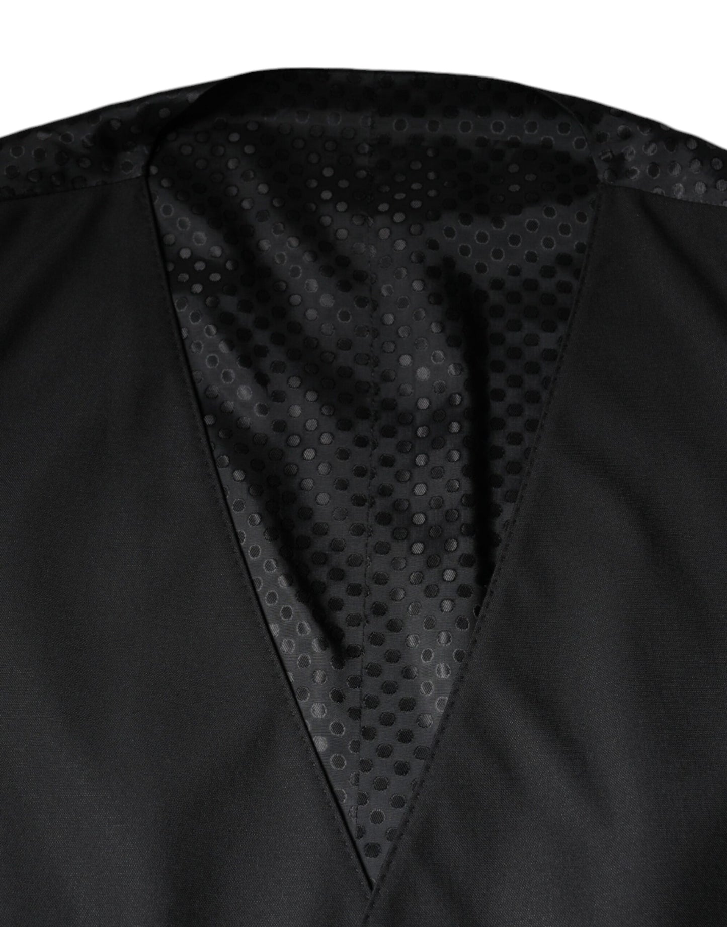 Dolce & Gabbana Schwarze Wollweste, formelle Weste