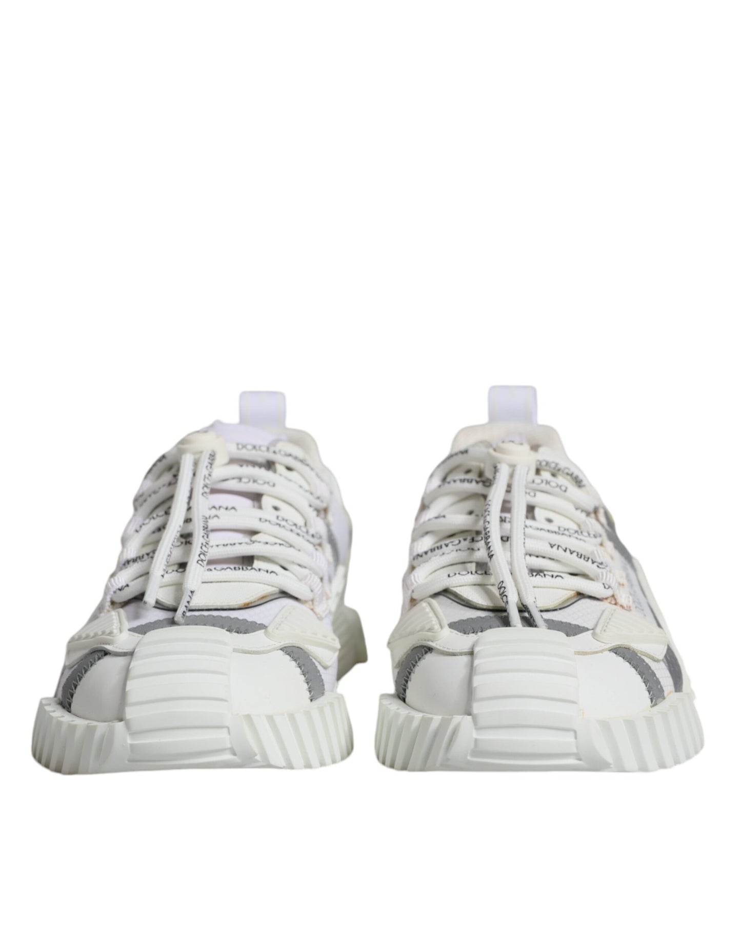 Dolce & Gabbana – Weiße, niedrige Schnürschuhe NS1