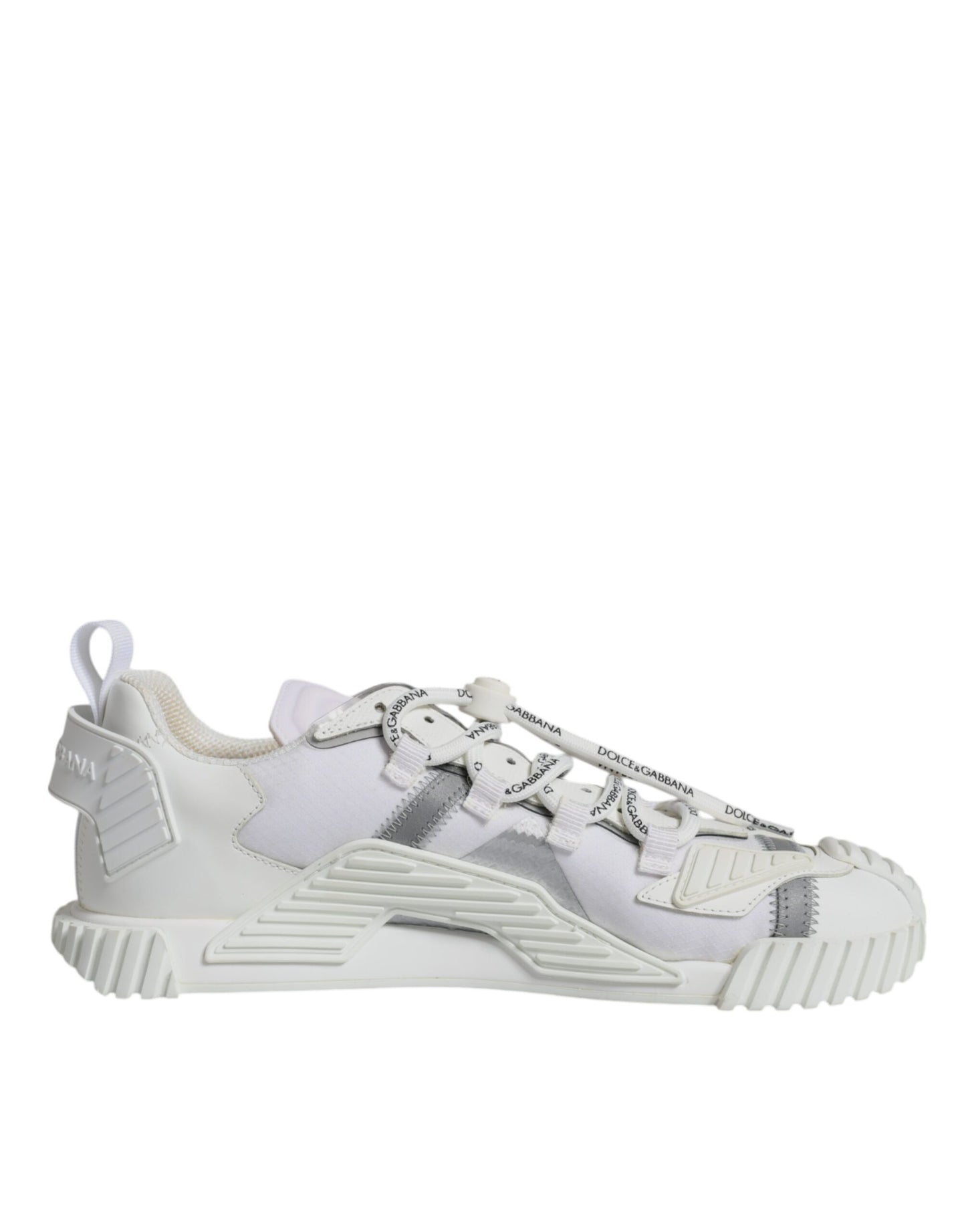 Dolce & Gabbana – Weiße, niedrige Schnürschuhe NS1