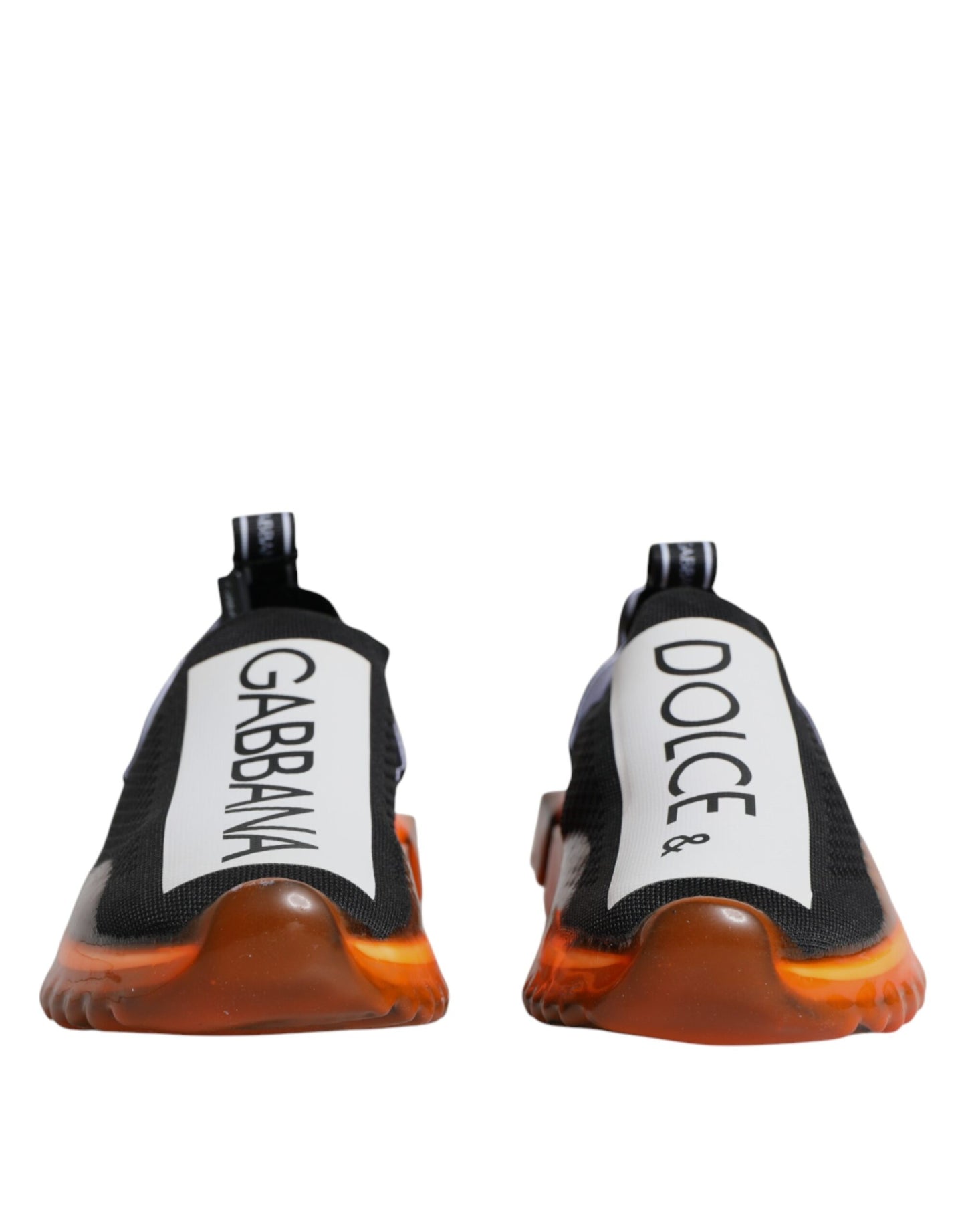 Dolce & Gabbana Sorrento Slip-On Sneakers in Schwarz und Orange