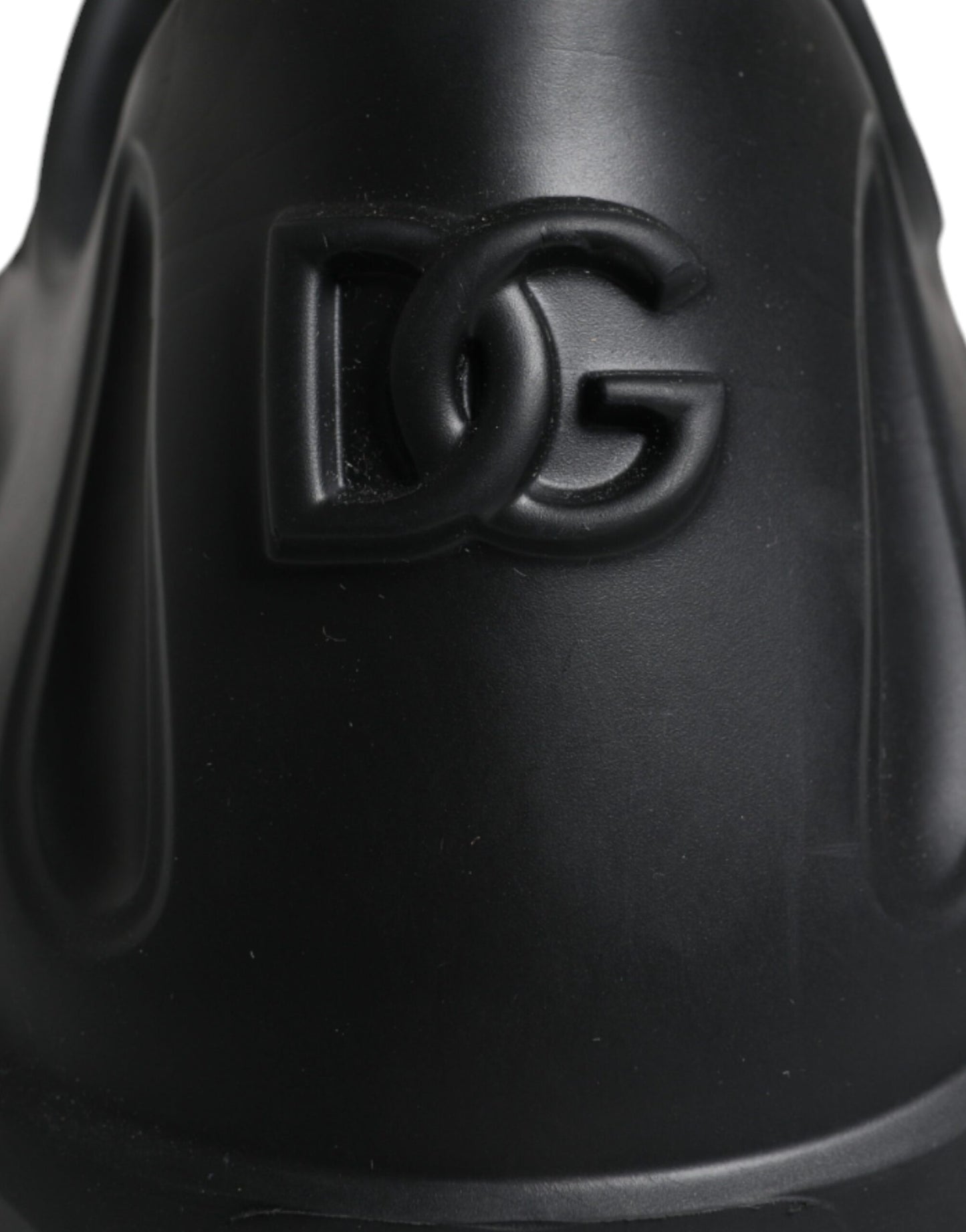 Dolce & Gabbana – Schwarze, folierte Gummi-Toy-Sneaker mit niedrigem Schaft