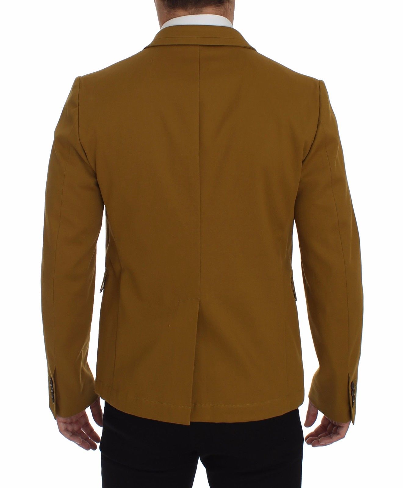Dolce & Gabbana – Gelber Baumwoll-Stretch-Blazer