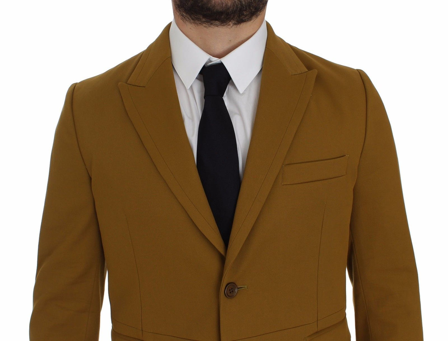 Dolce & Gabbana – Gelber Baumwoll-Stretch-Blazer